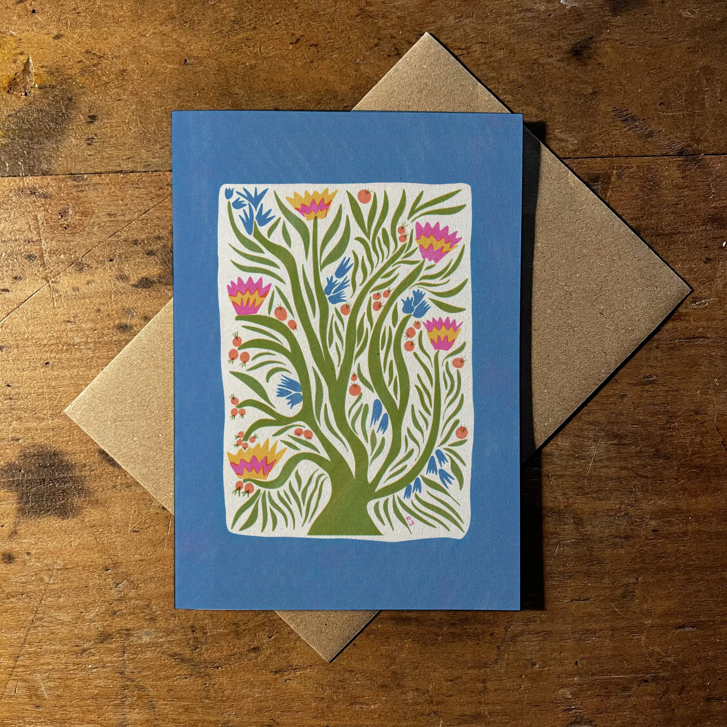 Indian Summer A6 Greetings Card