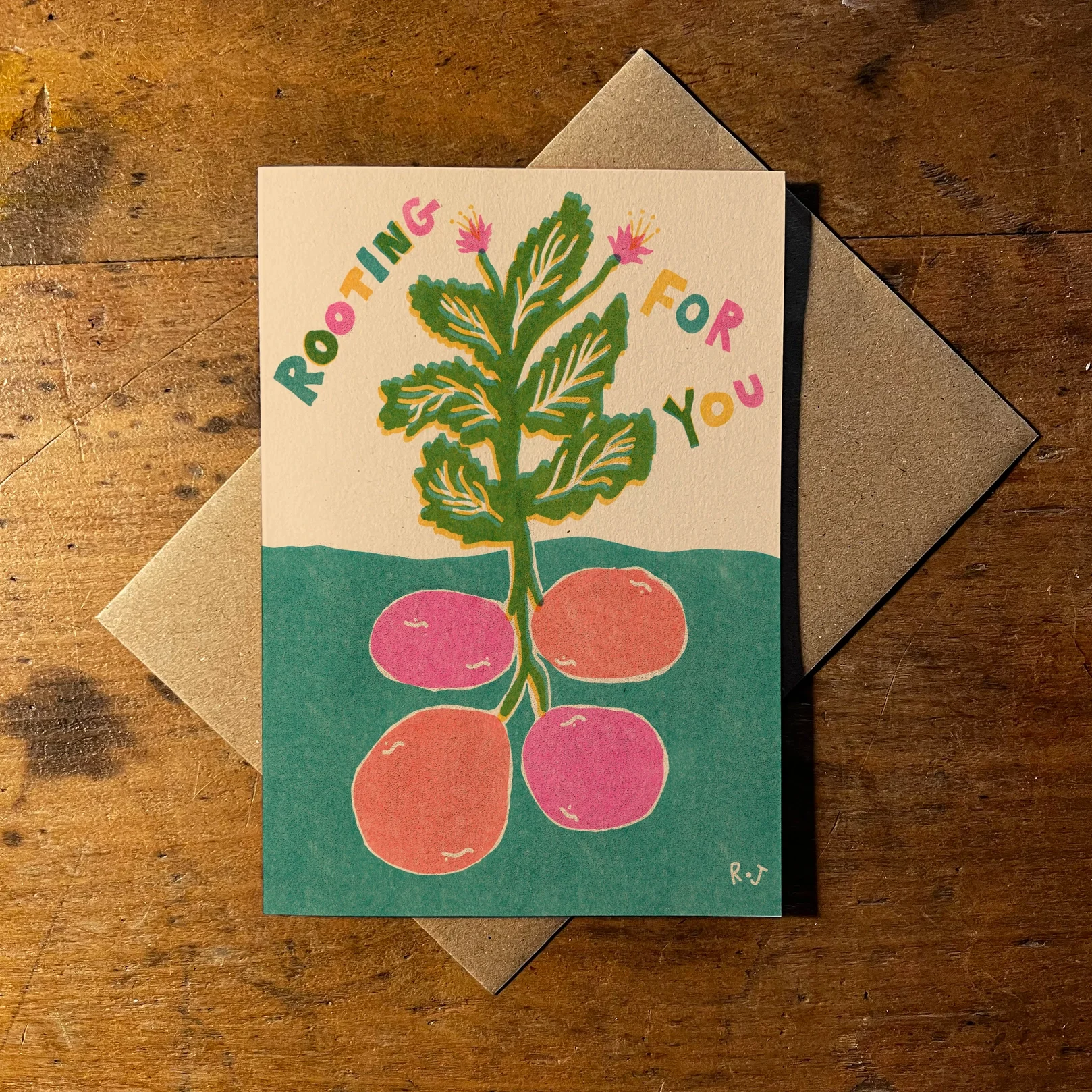 'Rooting For You' A6 Greetings Card