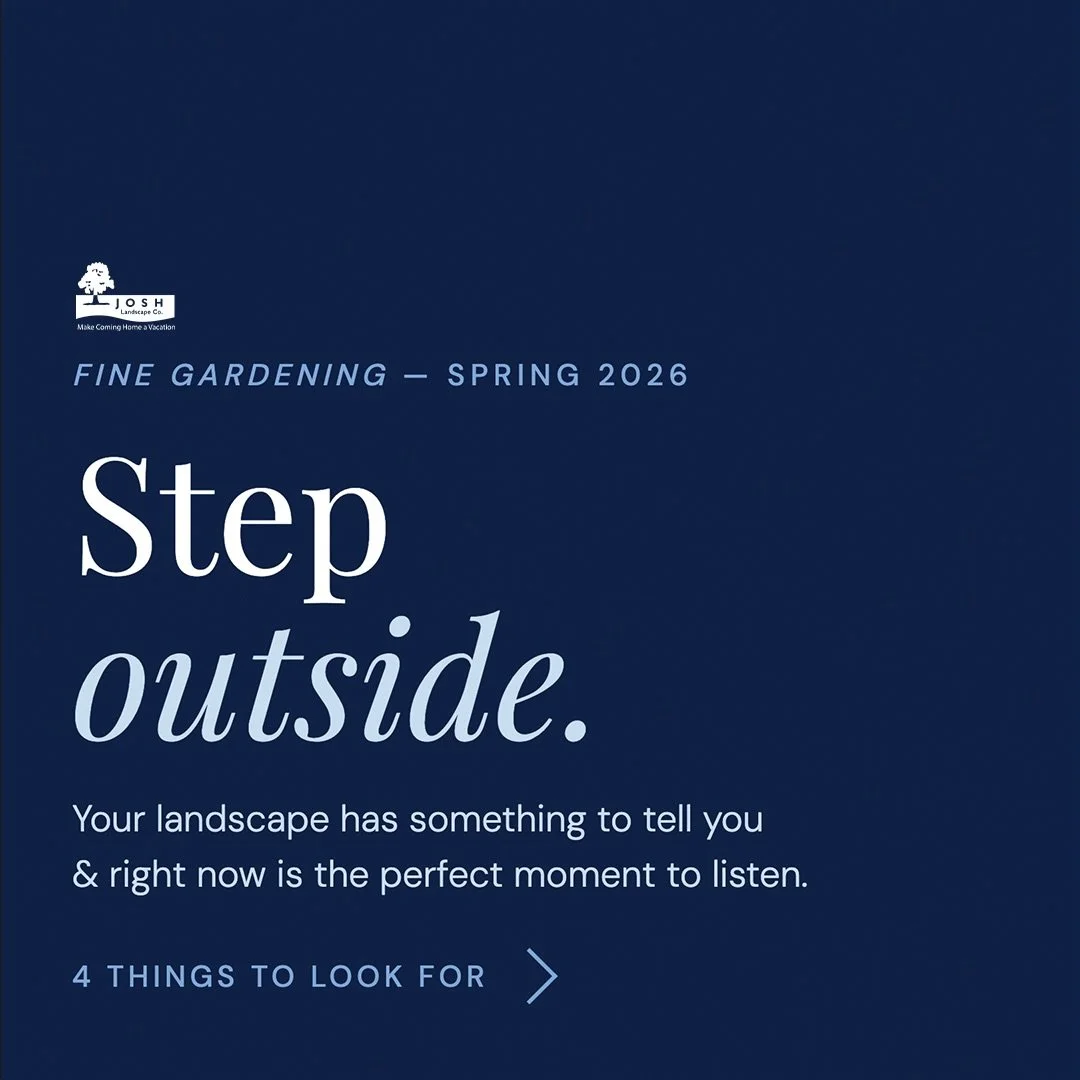 Step outside &amp; take a look at what your landscape is telling you. 🌿

&bull; How is your privacy screening?
&bull; How are your plants &amp; garden beds looking? 
&bull; What are your goals for 2026?

Right now is the time to assess before everyt