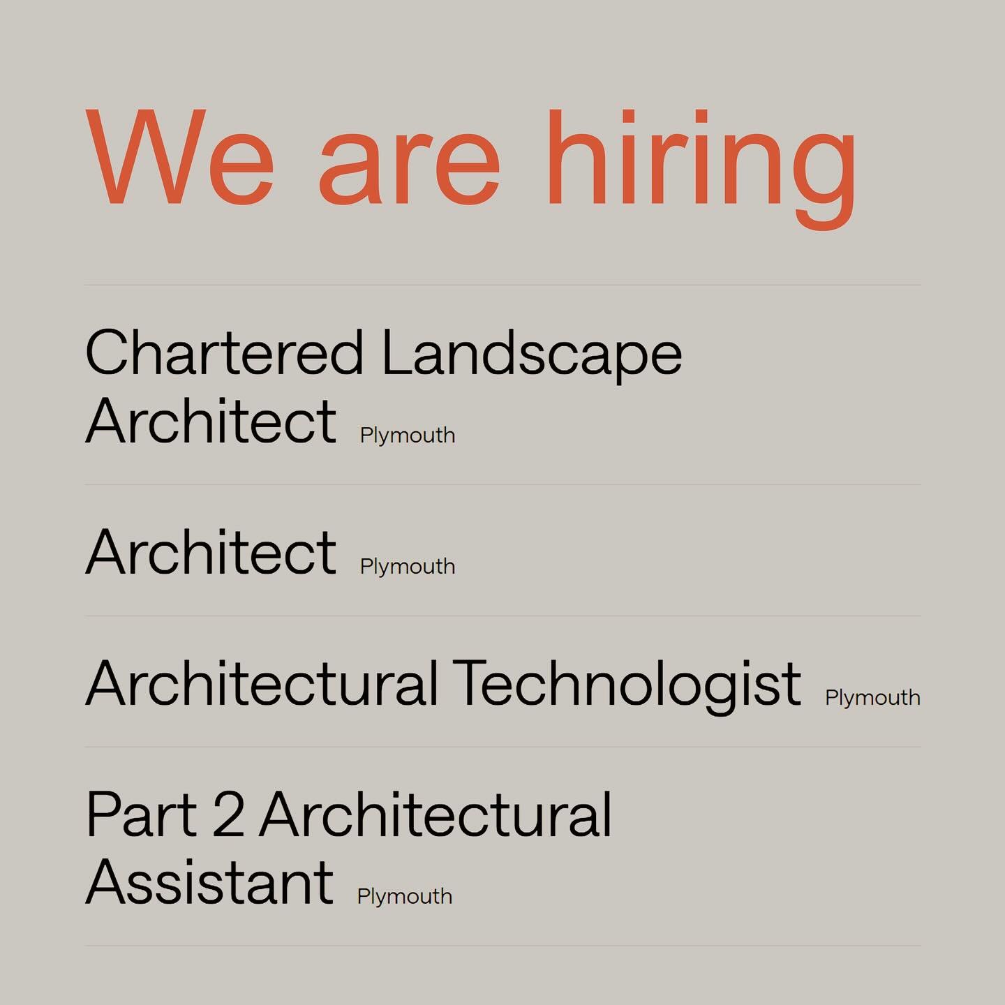 We&rsquo;re Growing Our Plymouth Studio!

We&rsquo;ve been busy expanding our team and can&rsquo;t wait to introduce some talented new design and bid/marketing colleagues after the Christmas break.

As @hlmarchitects continues to grow in Plymouth, we