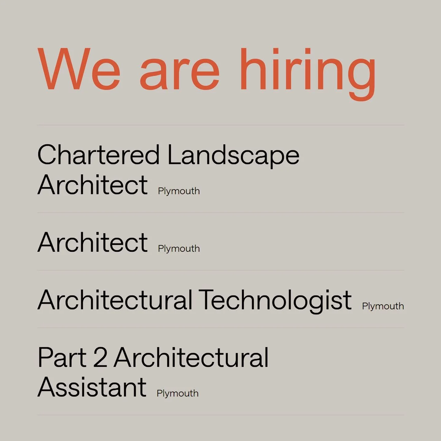 We&rsquo;re Growing Our Plymouth Studio!

We&rsquo;ve been busy expanding our team and can&rsquo;t wait to introduce some talented new design and bid/marketing colleagues after the Christmas break.

As @hlmarchitects continues to grow in Plymouth, we