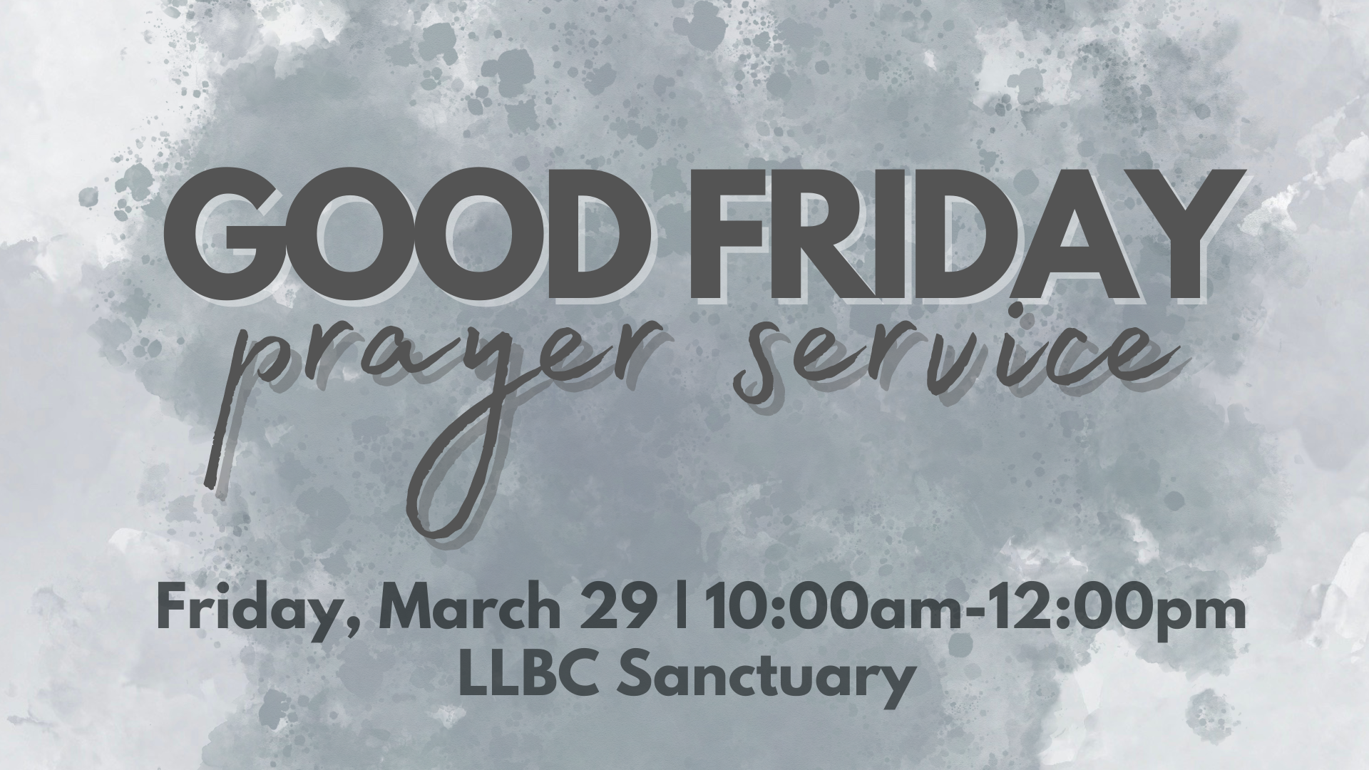 Good Friday Prayer Service
