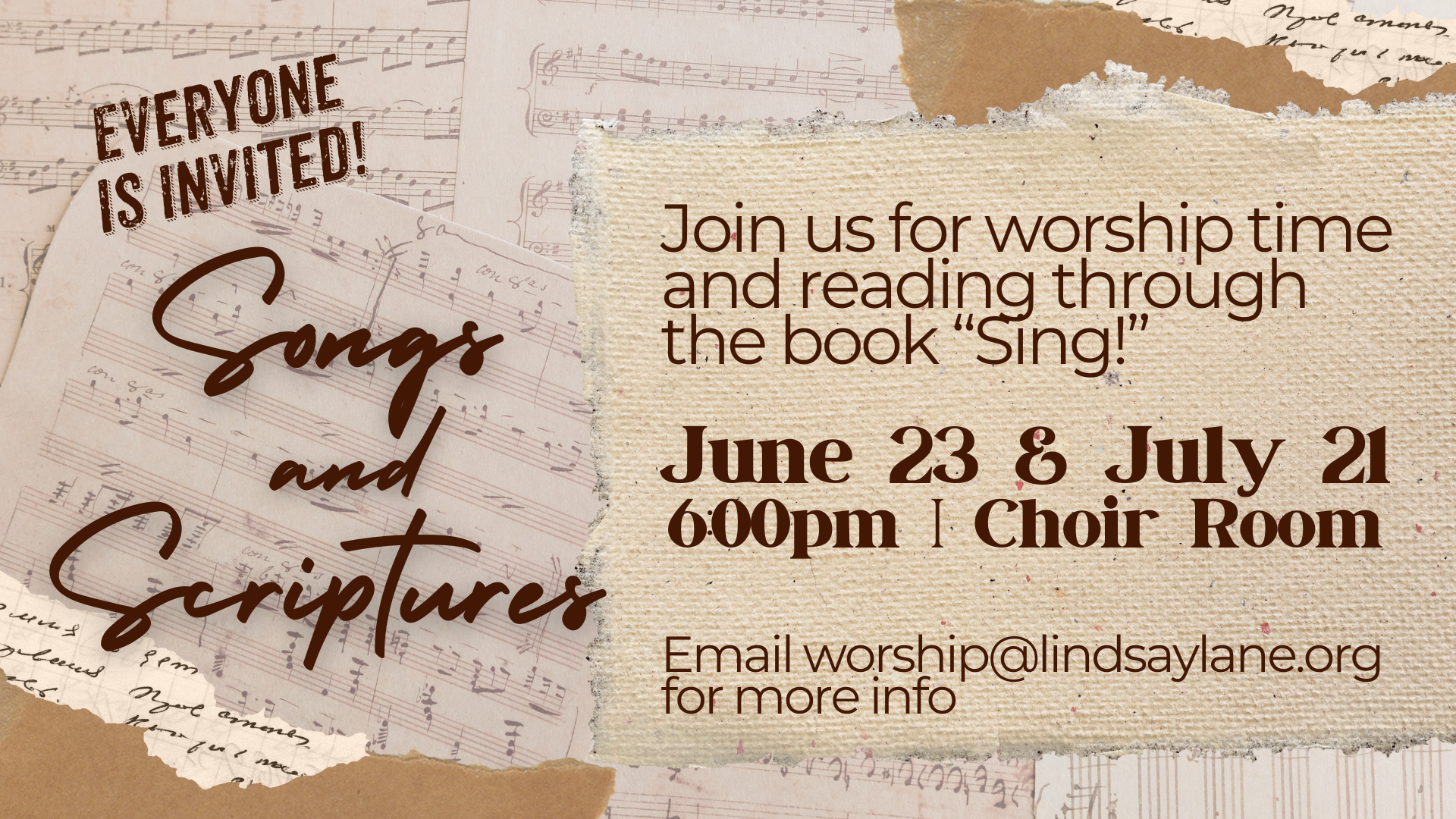 Songs and Scriptures