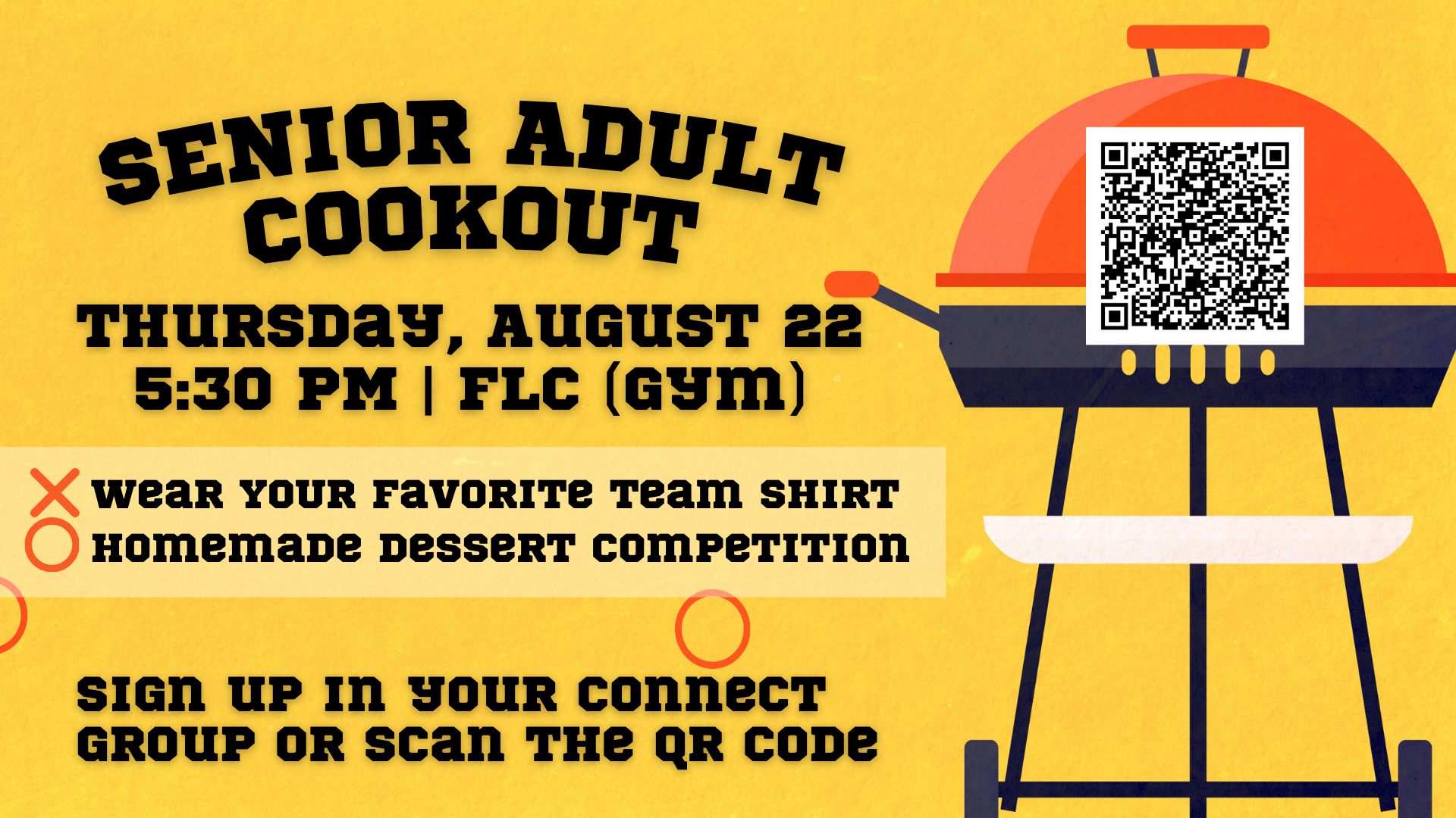 Senior Adult Cookout