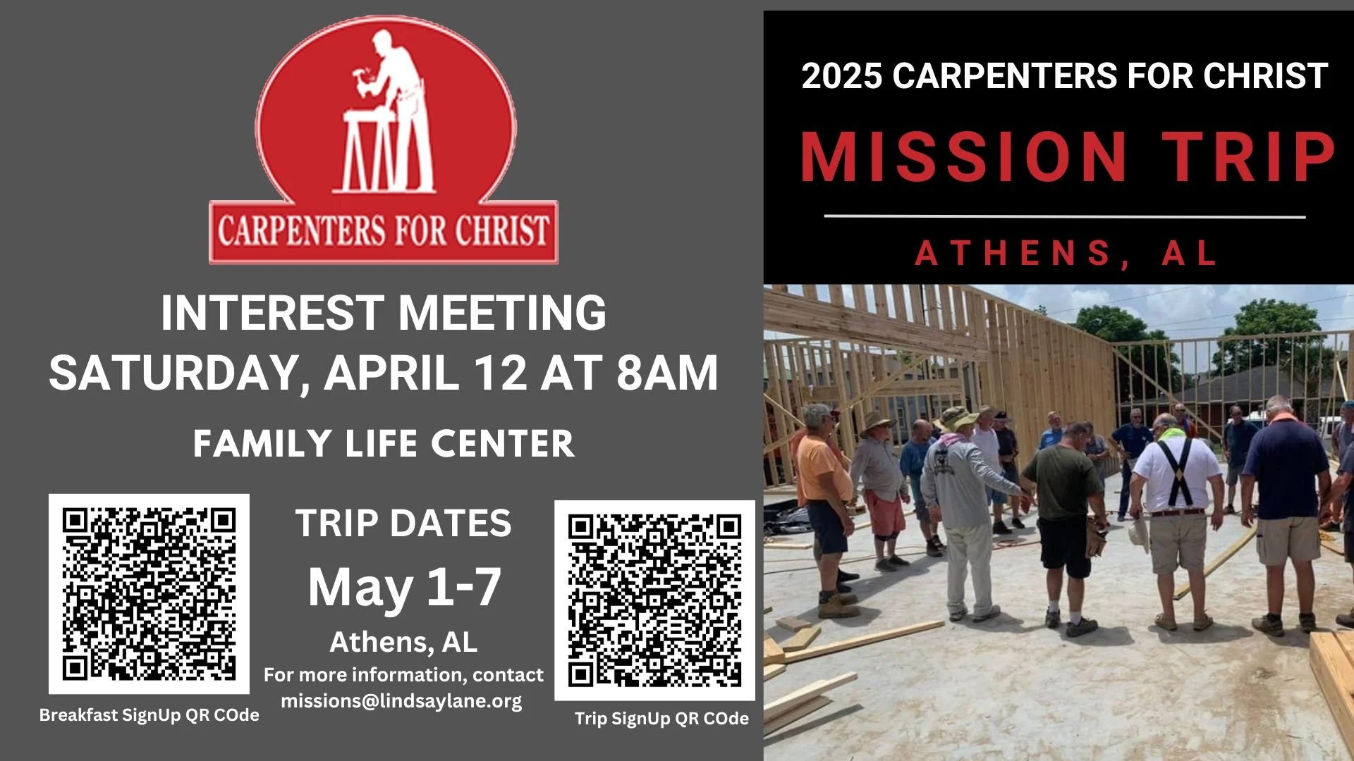 Carpenters for Christ Interest Meeting