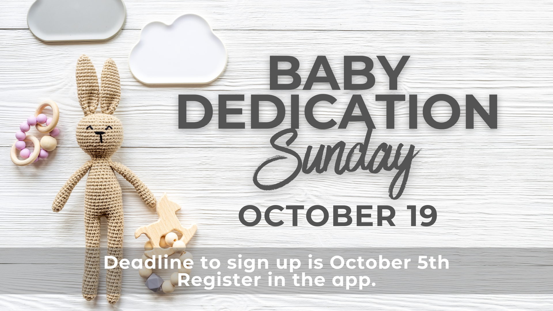 Baby Dedication Sunday