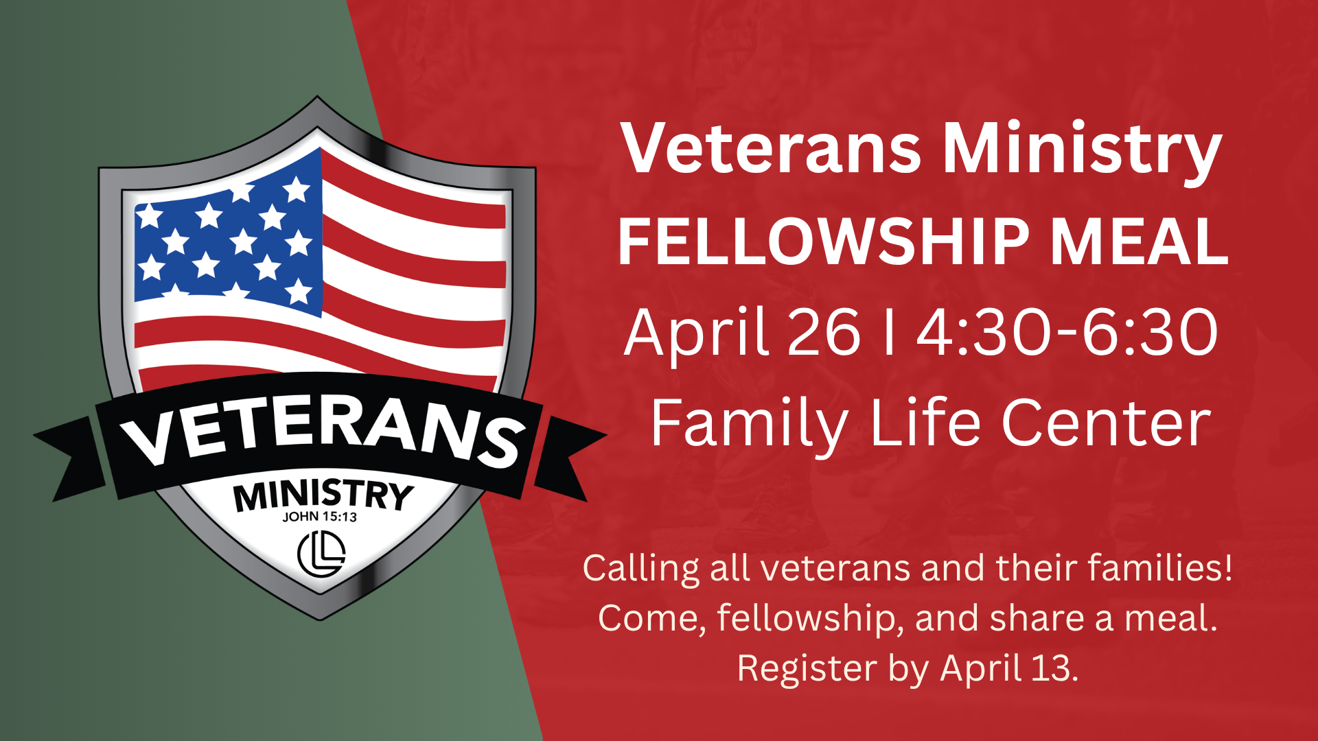 Veterans Ministry Fellowship Meal