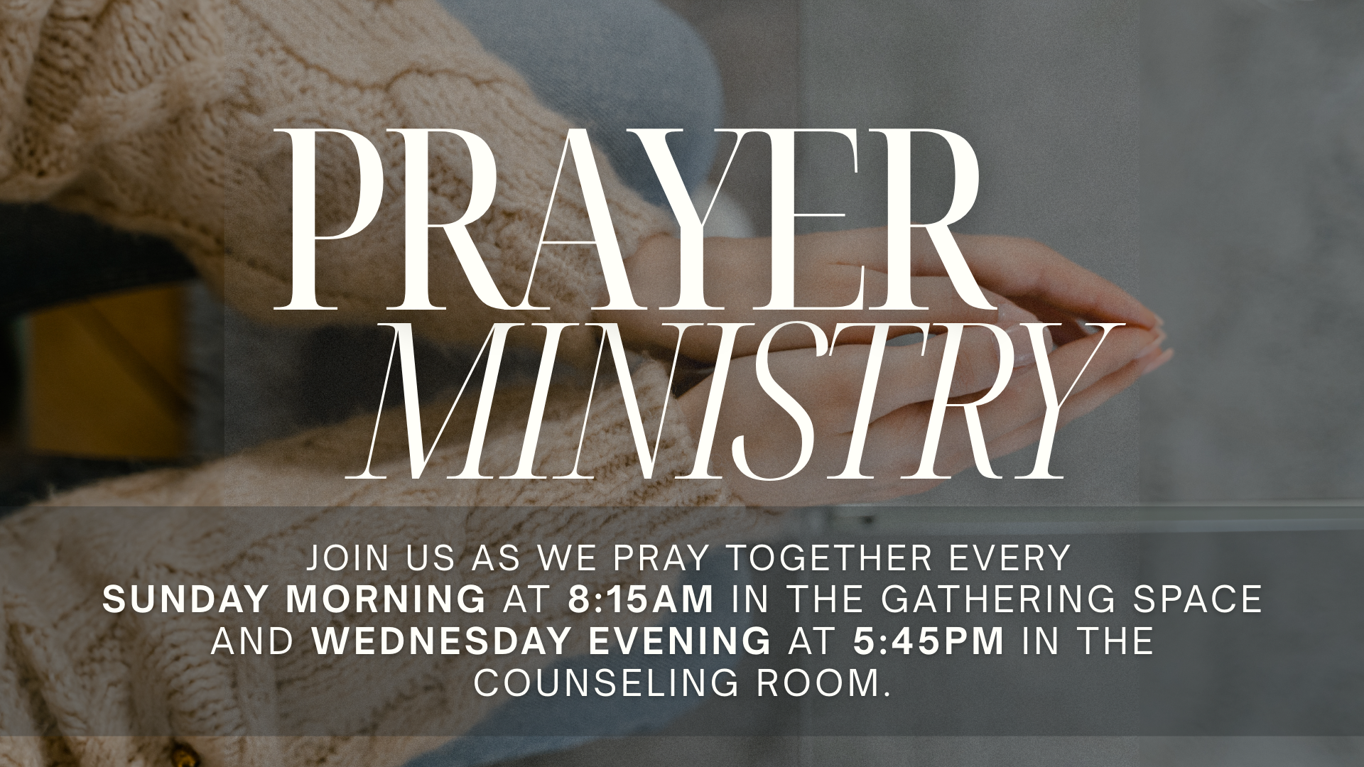 Prayer Ministry