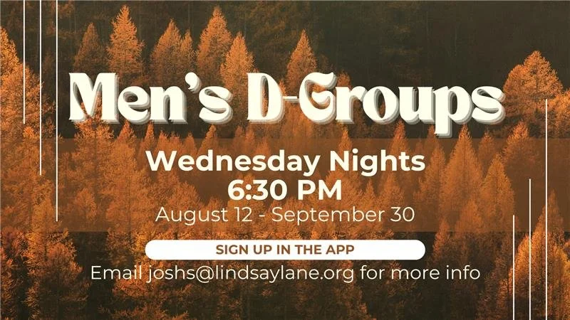 Men's Discipleship Groups