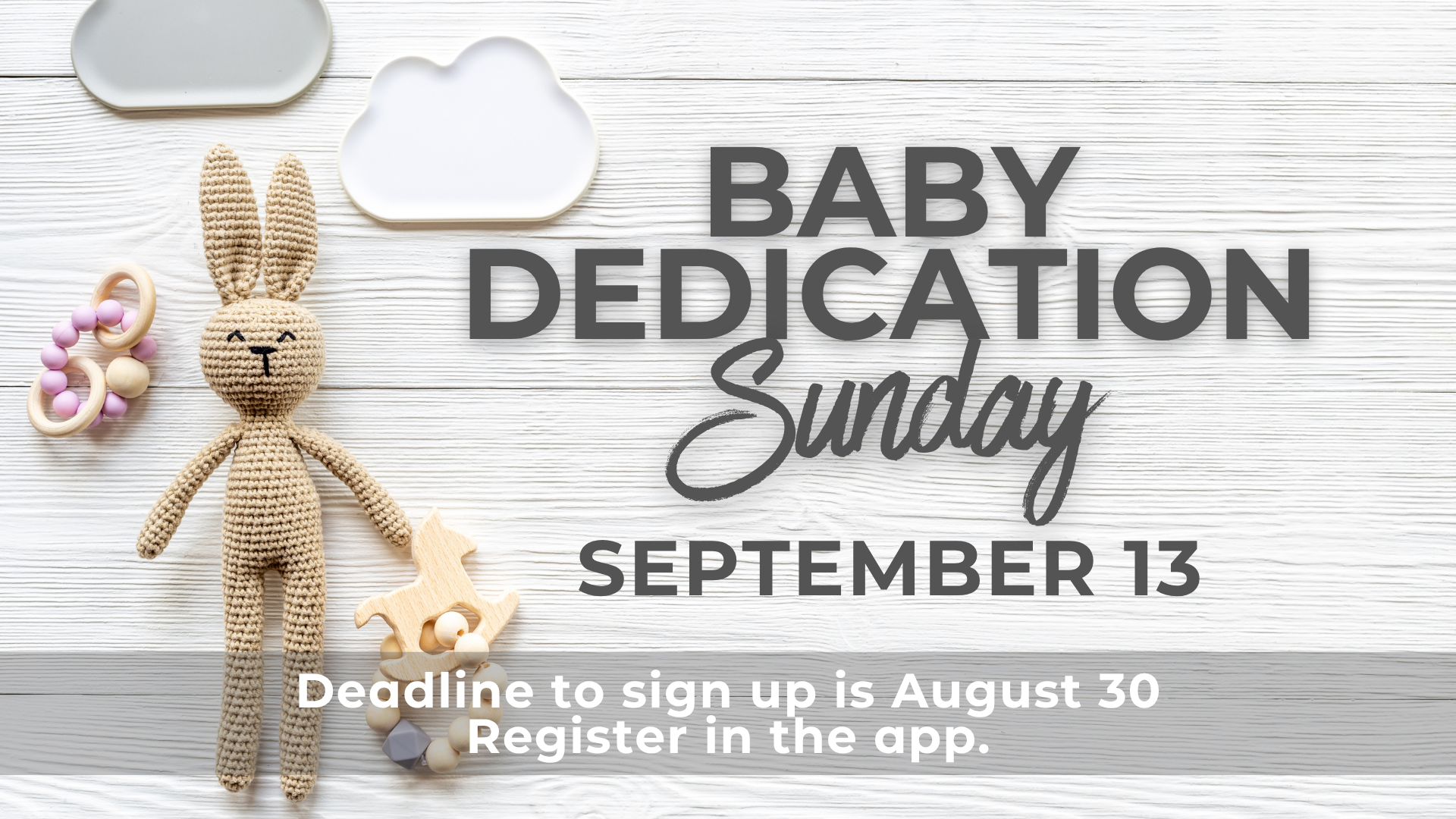 Baby Dedication Sunday