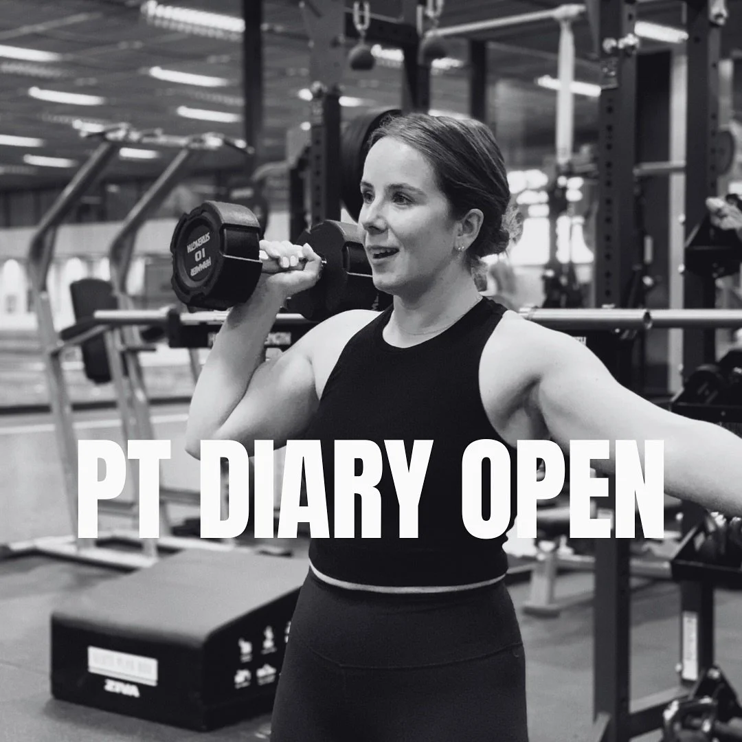 ✨PT DIARY OPEN✨

My online coaching diary is open for business! 

Accountability, organised progressive training, time freedom and weekly check ins are some of the perks of online coaching. 

We will always start with a month of in-person coaching so