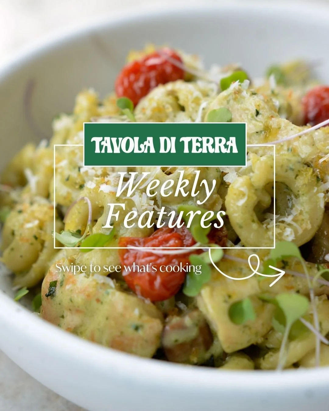 New menu drop for March 27th pickup! 👀⁠
⁠
Celebrate the last weekend of March with Tavola di Terra! We've got a full menu of comfort meals.Indulge in a classic Chicken Pot Pie or creamy Cavatelli all Norcia. Don't miss out on our Veal Milanese-- a g