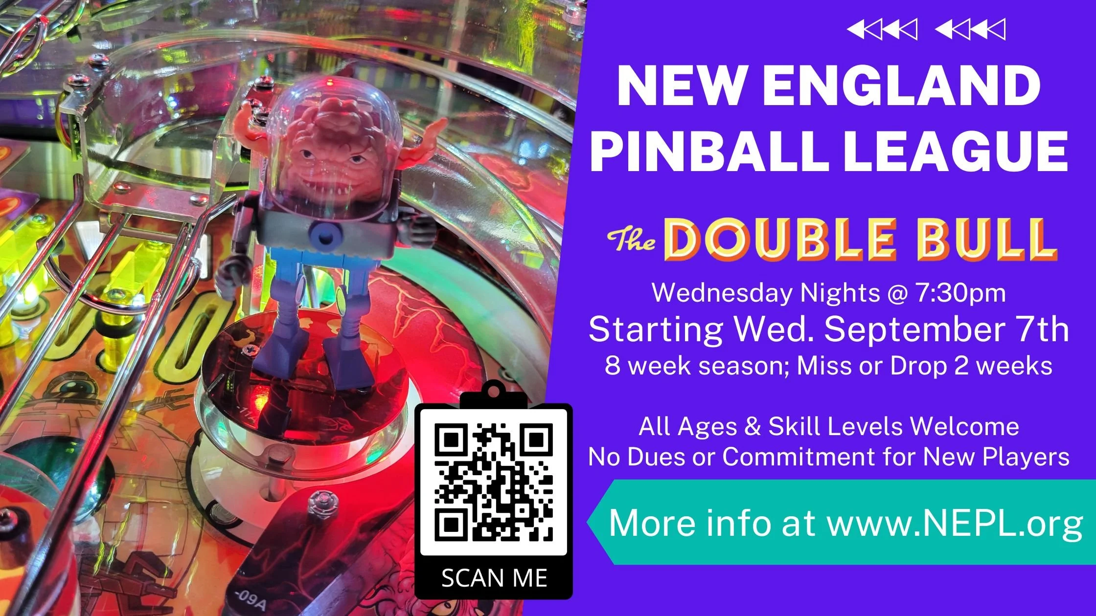 New England Pinball League Season 26 Week 5 — Pinball Over Boston