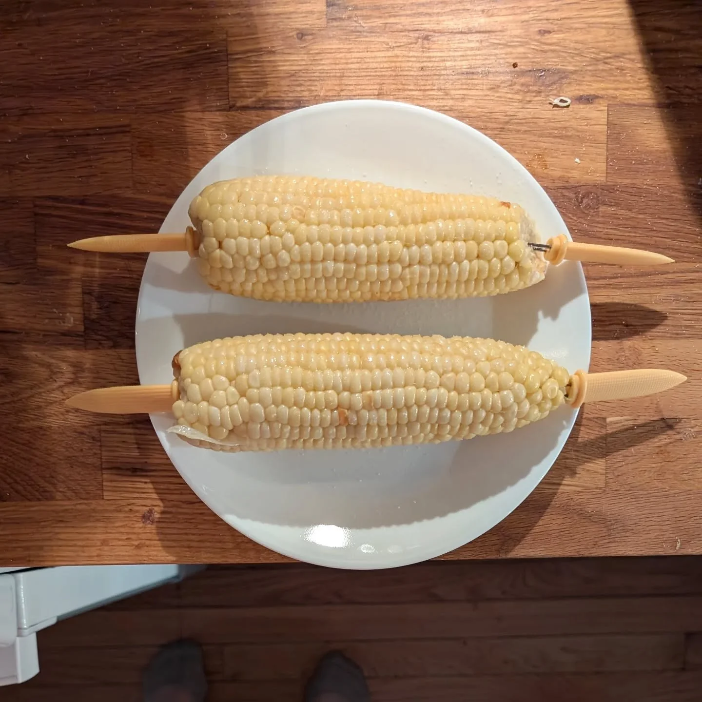 There is nothing not luxurious then someone buttering and salting your corn for you. Literally.