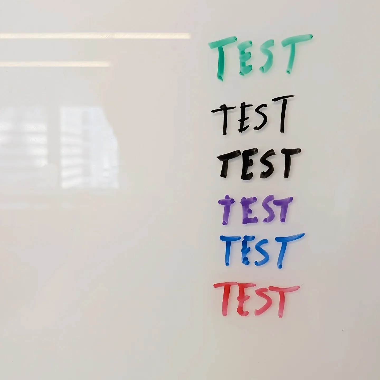 What happens when you delegate to your boss to test the Expo markers before the workshop.