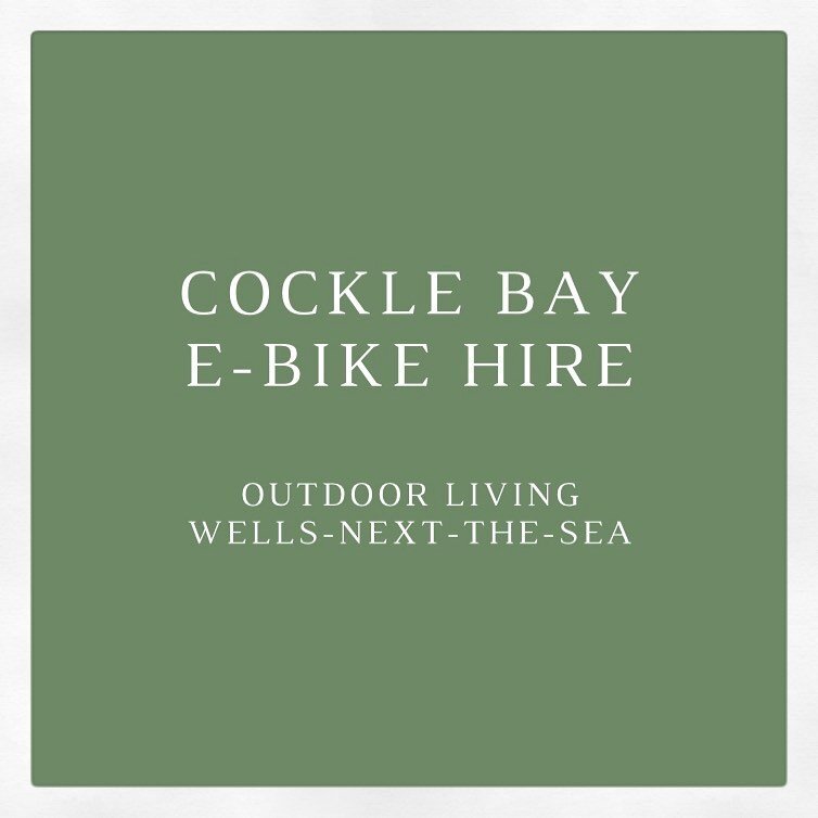 Not long now... we can&rsquo;t wait for you to try out our award-winning RADPower electric e-bikes as soon as everything opens up this Spring.

............................................................
#wellsnextthesea #holkham #holkhambeach #ebik