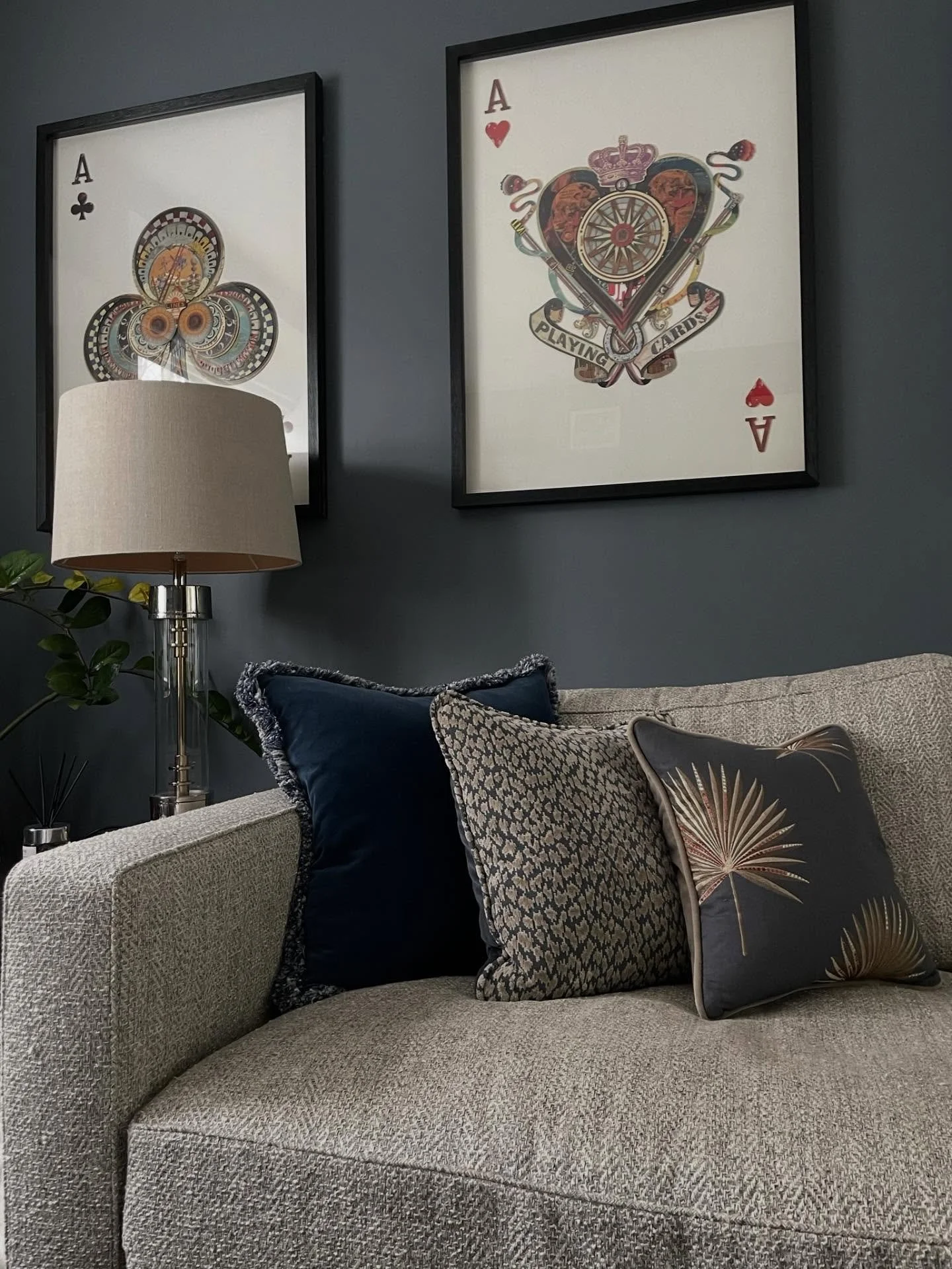 When I first met this client, they were quite nervous about using dramatic colours in their home. I&rsquo;m very pleased that they agreed to be brave in this room and are delighted with the results. 

Swipe to see before. 

Shere Madness is a boutiqu