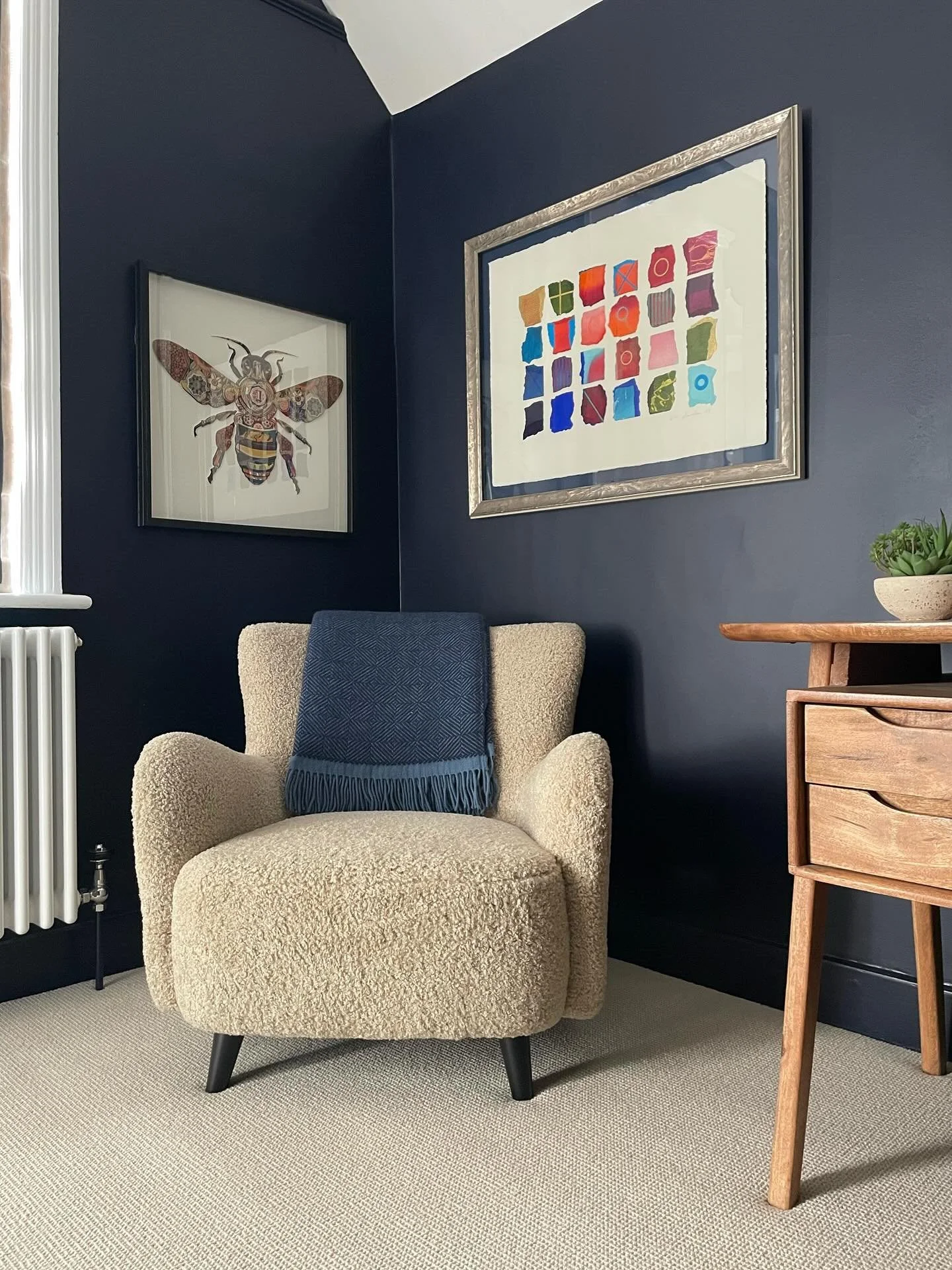 This guest room / study space had a major glow up. My client actually did a little dance of joy when she first saw it. 

Swipe to see this Before - there used to be a basin here. 

Shere Madness is a boutique interior design company. We specialise in