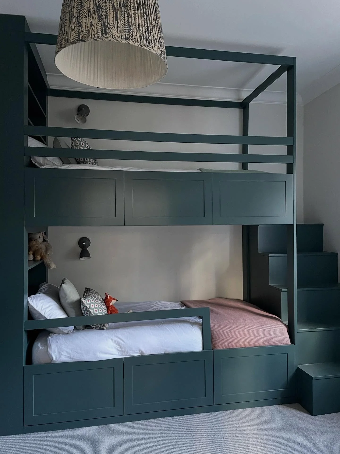 Part of this very special guest suite is a kids bunk room for those big sleepovers. 

Swipe for the Before. 

Shere Madness is a boutique interior design company. We specialise in timeless interiors with a twist; making the ordinary extraordinary. 

