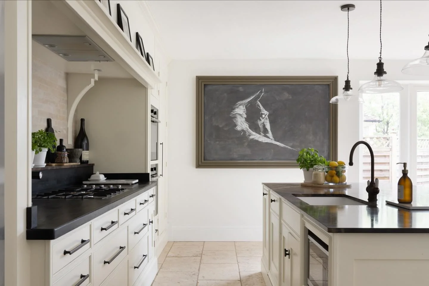 Swipe to see this Before. This kitchen is extra special because&hellip;. it&rsquo;s all the old cupboards! Just entirely reconfigured. 

Don&rsquo;t get me wrong, this takes a great deal of planning, a little bit of luck&hellip;. And an amazing insta