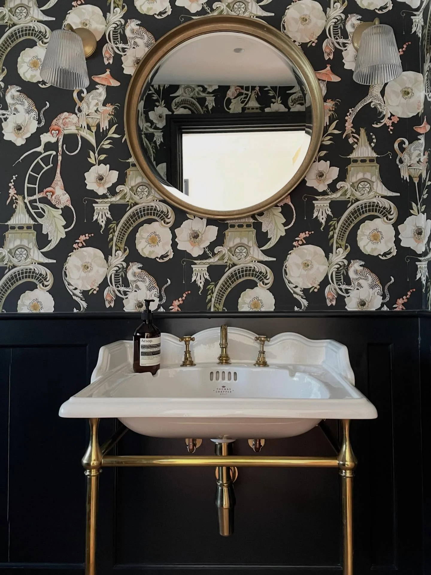So it would seem I have a thing about black cloakrooms. Although, just for the record I never use black paint - way too harsh! Lamp Black is a favourite, so is Acqua Viva and Hopperhead. 

Shere Madness is a boutique interior design studio. We specia