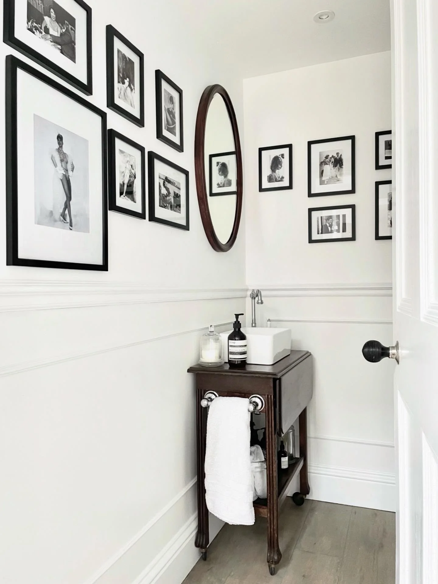 Small but mighty. This bathroom was monochrome before but, well&hellip;. Just swipe to see 😱😱😱. 

Maybe they were really into F1&hellip;.?

We totally changed the layout in this area and this little WC is in fact taking up some of the old corridor