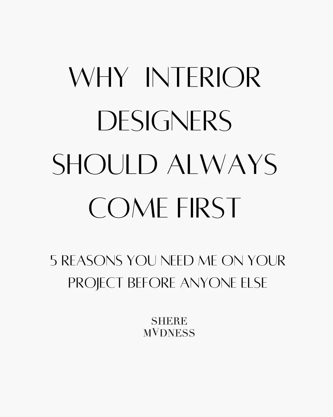Shere Madness is a boutique interior design studio. We specialise in timeless interiors with a twist; making the ordinary extraordinary. 

It starts with a consultation to discover what you want from your home. We figure out how to make your house no