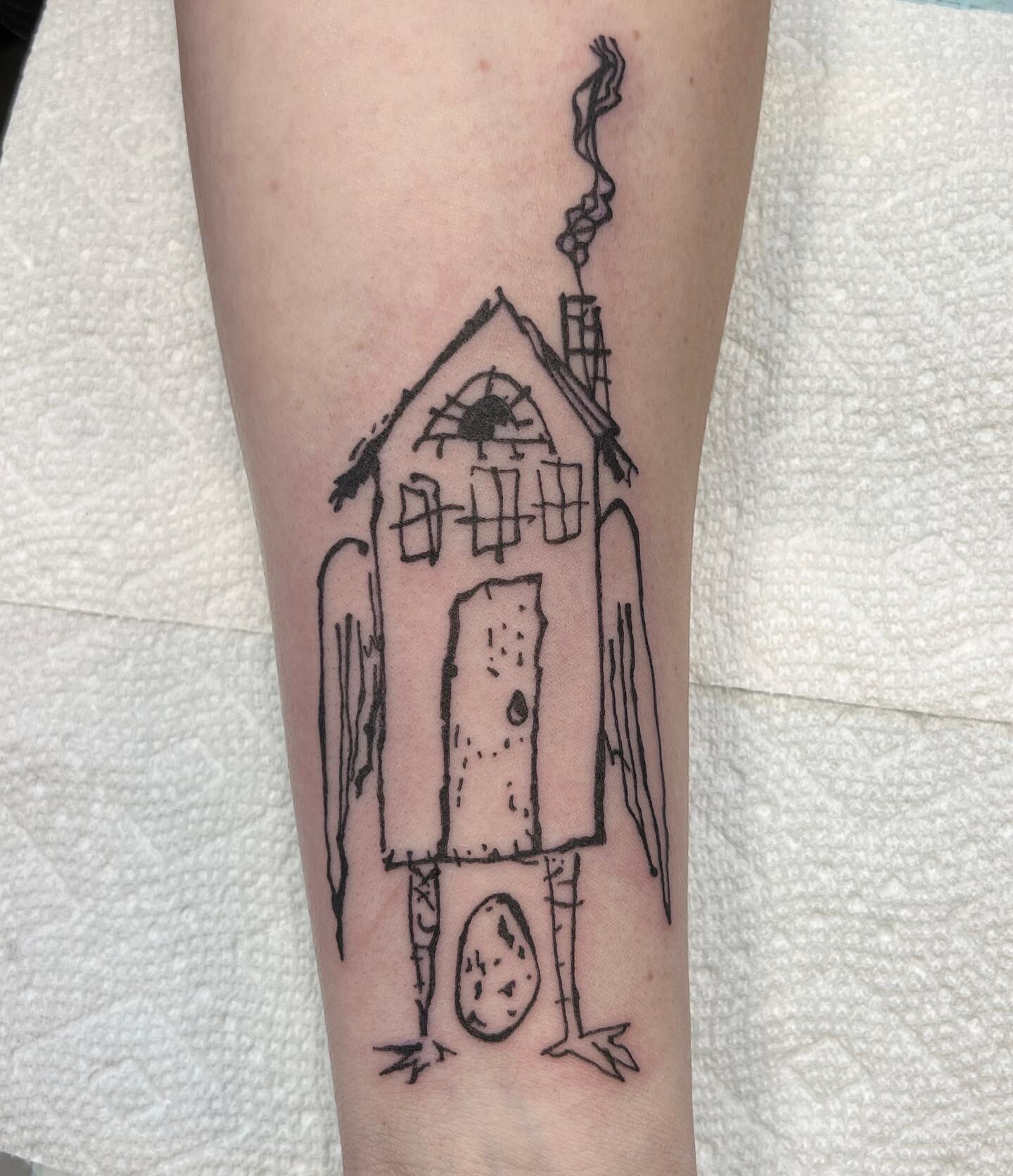 I did a little Baba Yaga house today and it reminded me that I never shared this one from earlier this year. 

I&rsquo;m going to go through some photos from this year and share some favorites that never made it to Instagram.

#bostontattooartist #qt