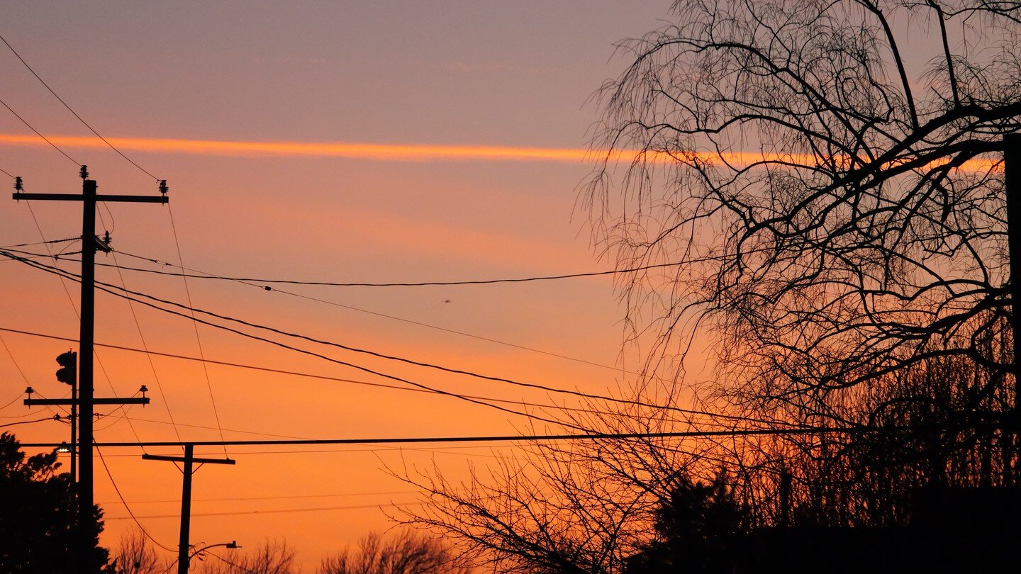 Cold morning sunrise.