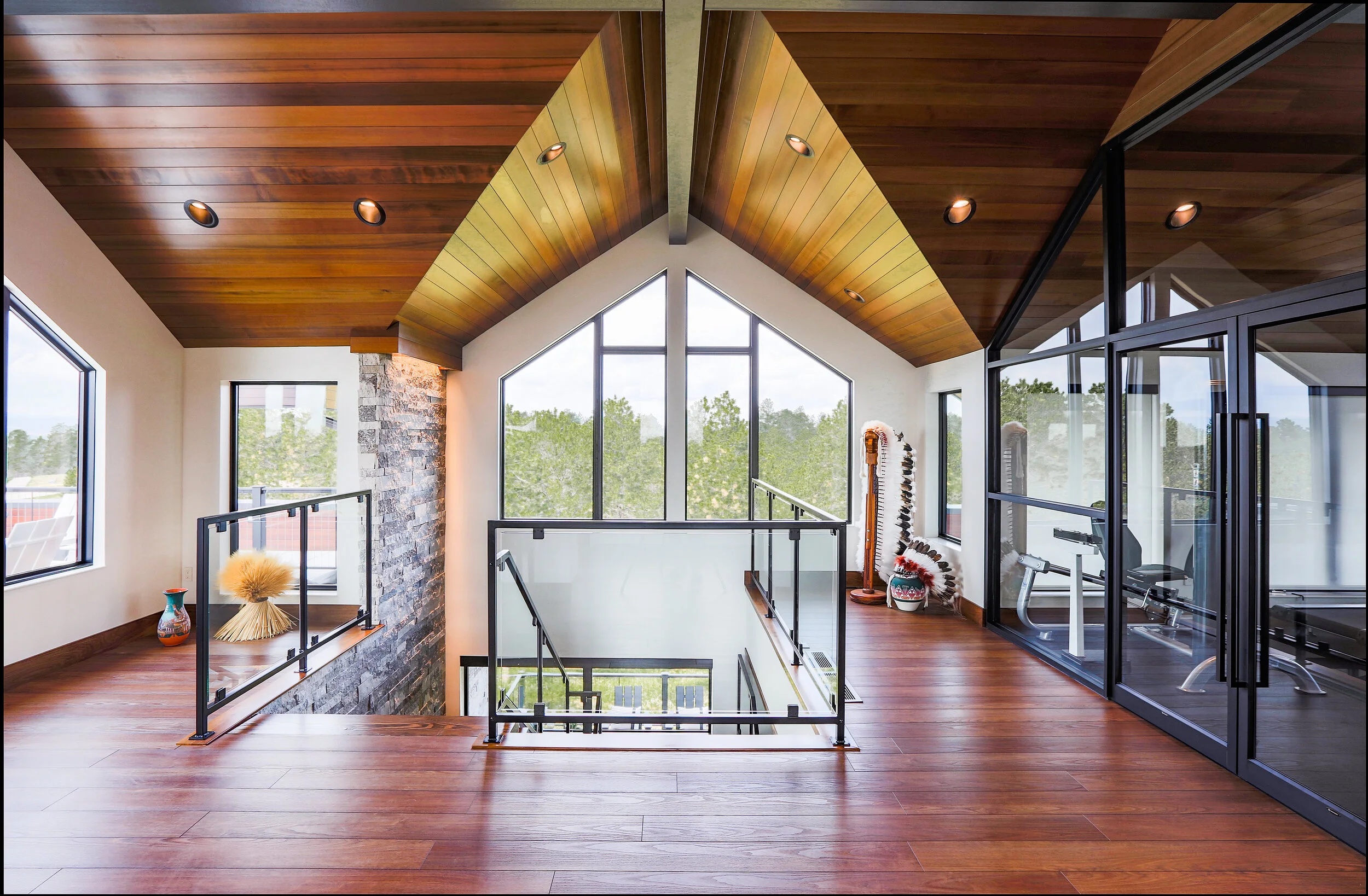 cedar ceiling metal railing.jpg