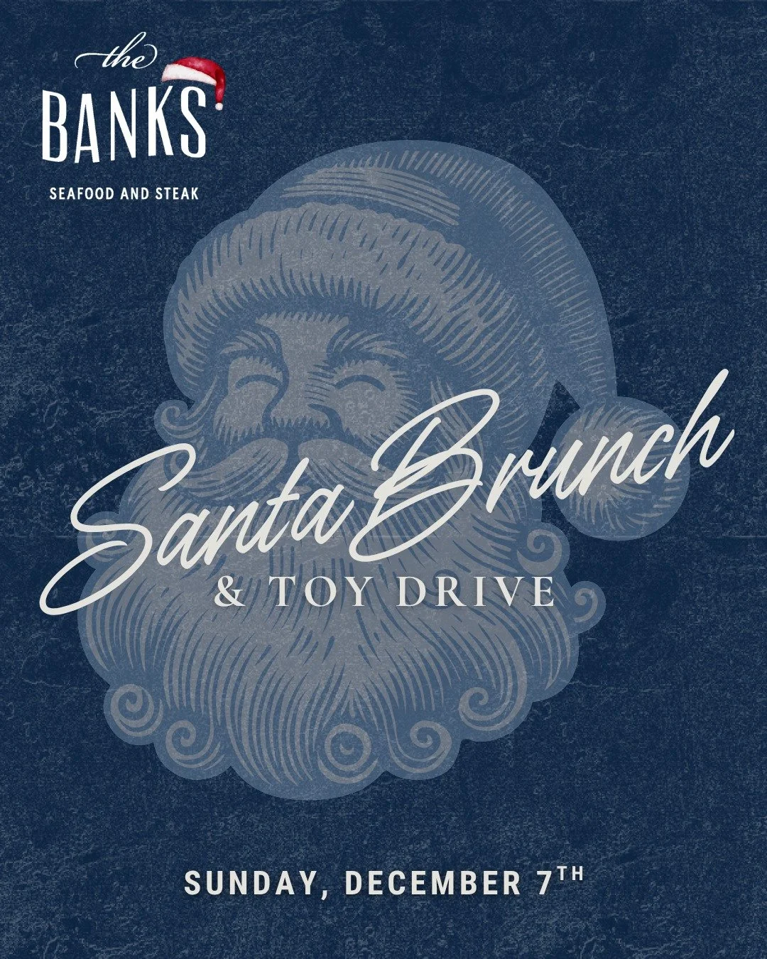 Santa's coming to town, and he's bringing prime rib! 🎄 Join us for our annual Santa Brunch &amp; Toy Drive on Sunday, December 7th. Enjoy a festive holiday buffet featuring brunch favorites, a prime rib carving station, raw bar, Christmas cookies, c