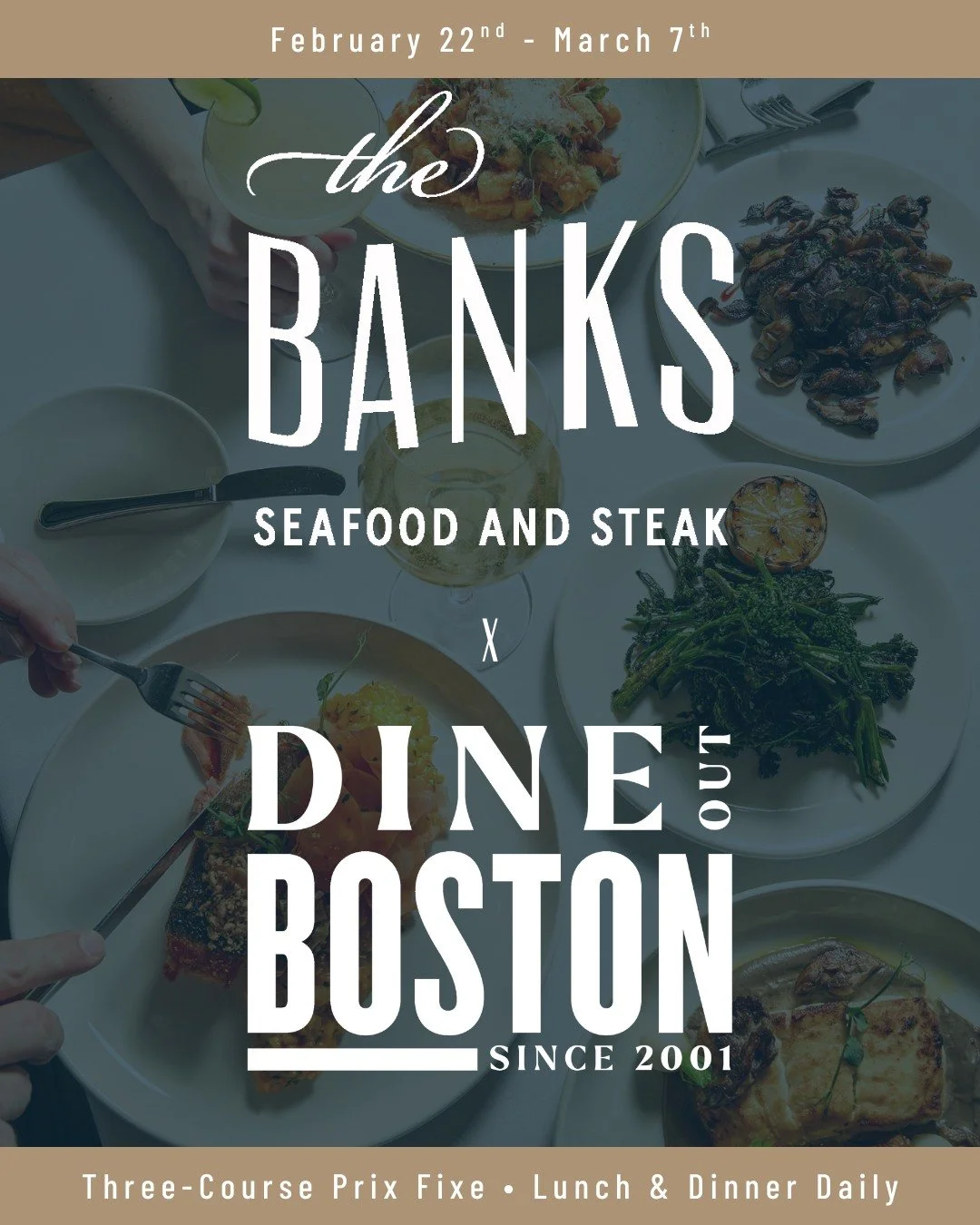 Join us February 22nd through March 7th for Meet Boston @dineoutboston . We&rsquo;ll be offering a three-course lunch daily for $36 per person and a three-course dinner menu daily for $55 per person. See you soon in Back Bay.

📸 @briansamuelsphotogr