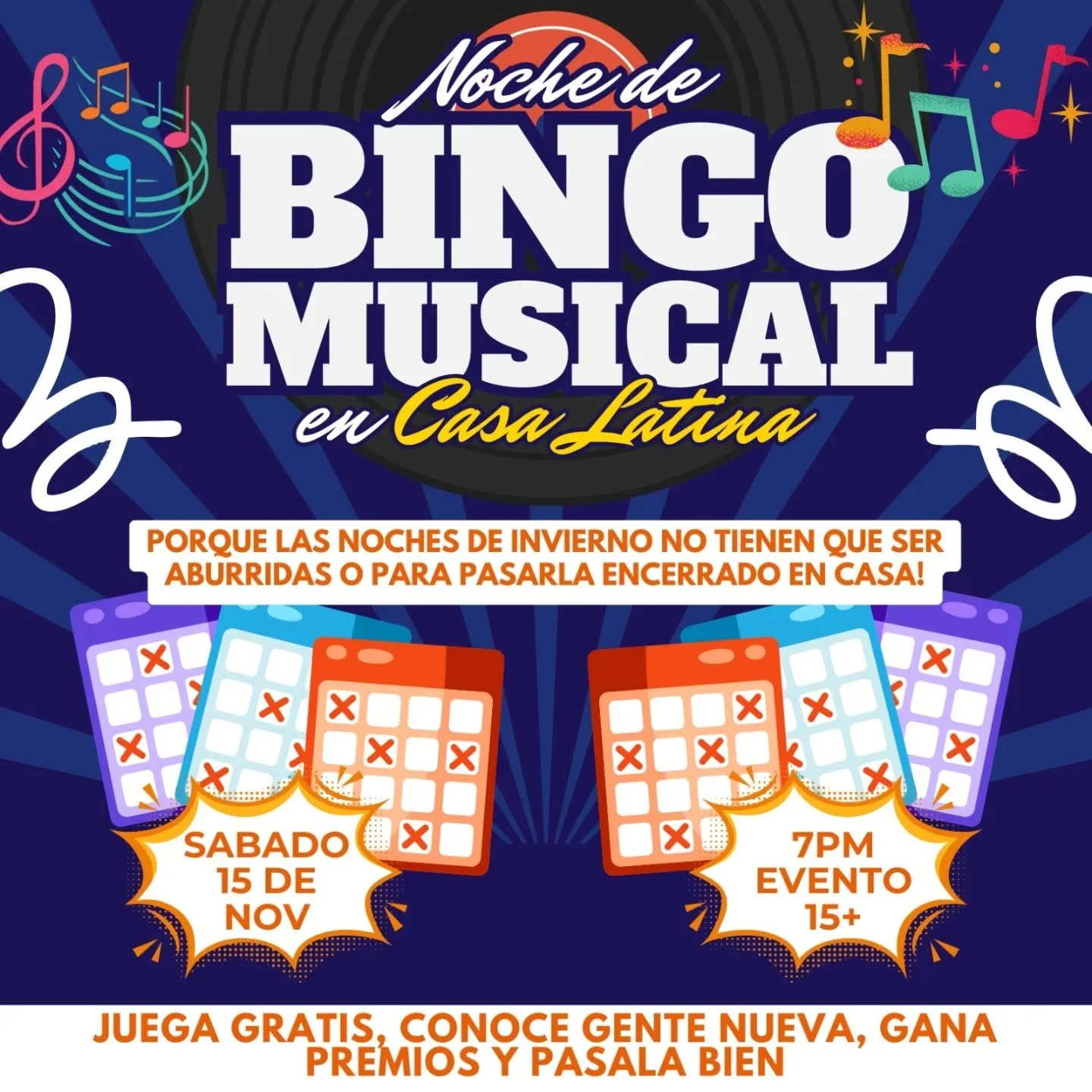 Listos para animar tus noches de invierno ? Ven a pasarla bien con nosotros, demuestra que canciones reconoces, conoce gente nueva y divi&eacute;rtete este s&aacute;bado 15 de noviembre de 7pm en adelante.

Entrada gratis! Casa Latina 150 Dundas st L