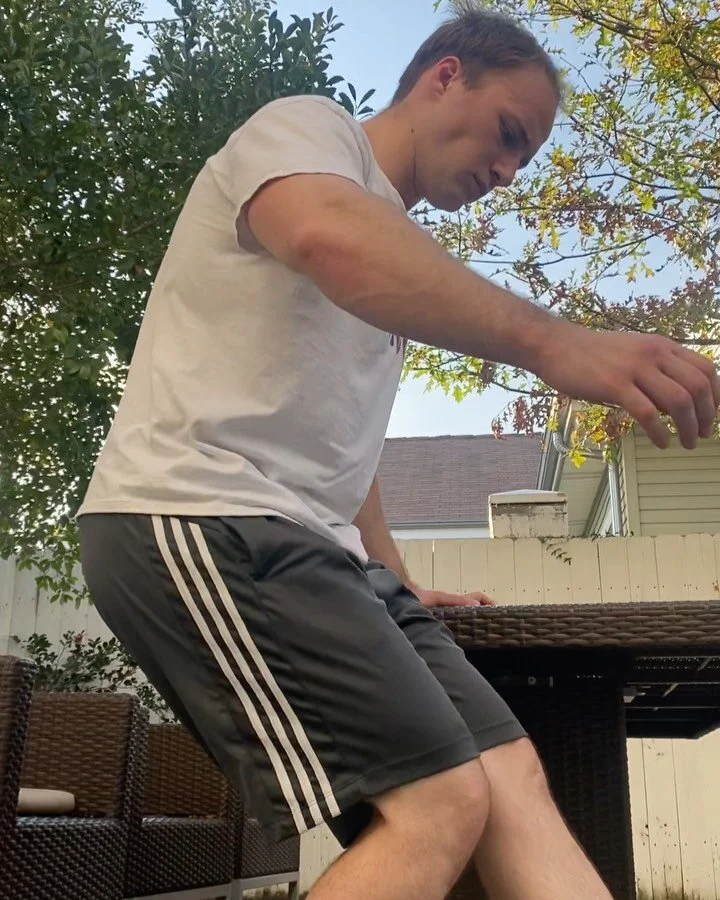 Single leg exercises can be extremely useful when training with minimal equipment. A common issue with single leg work is that stability/balance tends to be the limiting factor rather than the target muscle(s). A simple solution would be to use one o