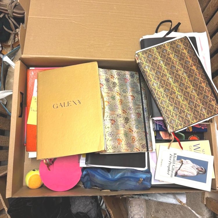 Box of manuscripts