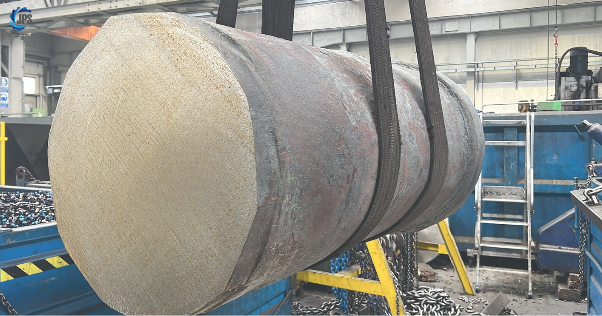 Large steel vessel forging used for hyperbaric pressure testing