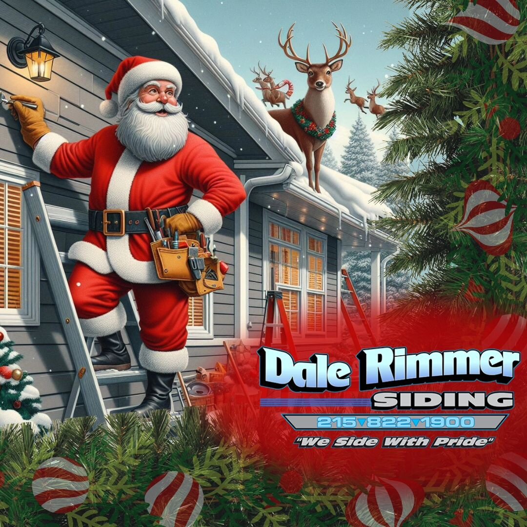 🎄🏠 Wishing you a season filled with joy and warmth from all of us at Dale Rimmer Siding! 
As we celebrate the holidays, may your home be wrapped in comfort and cheer. Thank you for trusting us with your roofing and siding needs this year. Here's to