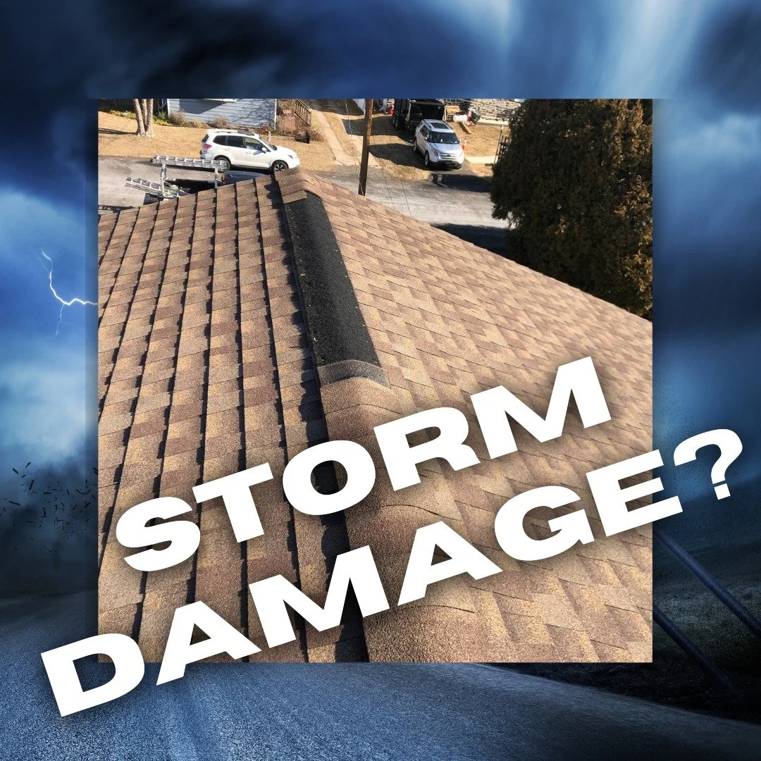 We've Got You Covered! ⛈️🔨

PA&rsquo;s weather has more mood swings than a toddler who skipped nap time! One minute, it's warm &amp; sunny, and the next, your shingles are halfway down the street. 🌪️😅

If recent storms have left your home worse fo