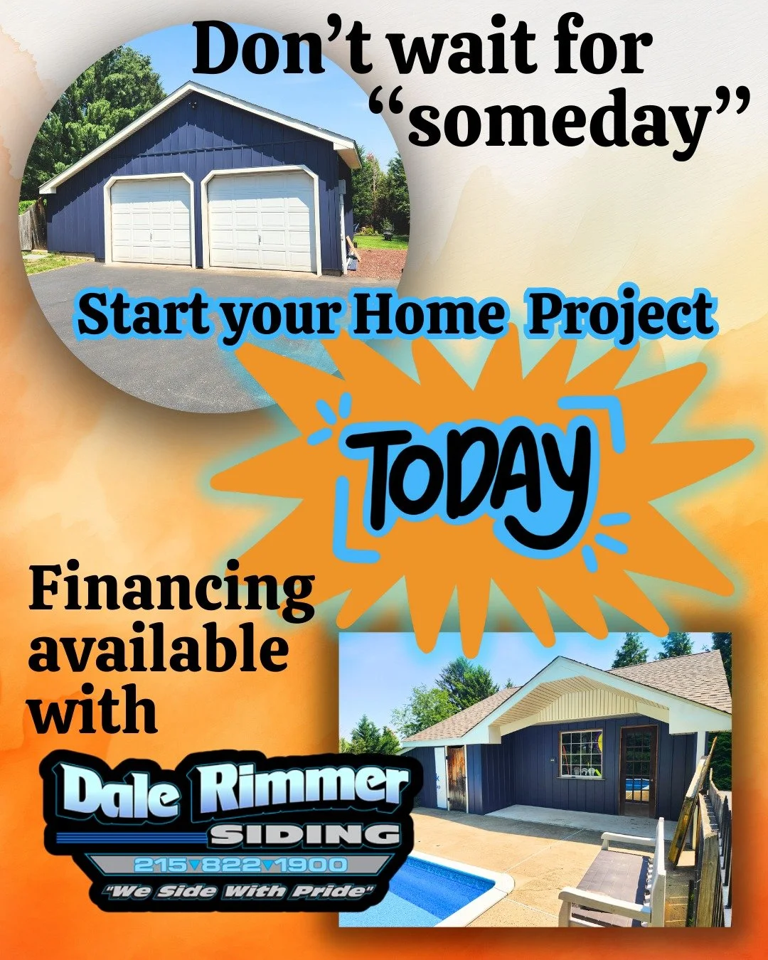 We offer convenient financing💲 so you can enjoy your stunning NEW Project right away while paying over time. Getting FREE Estimate doesn't hurt-- just sayin.