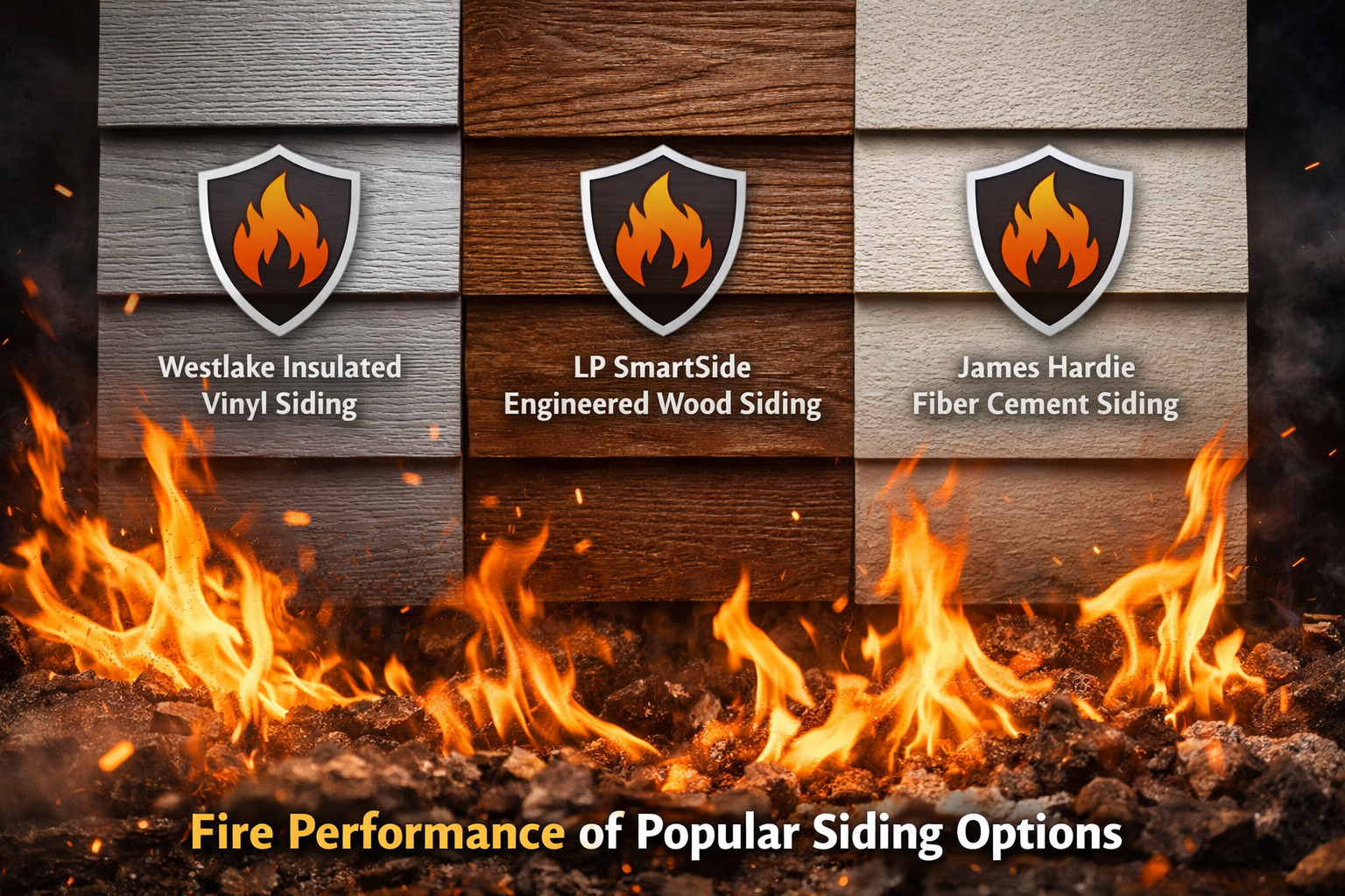 Understanding Fire Performance: Vinyl, LP SmartSide, and James Hardie Siding