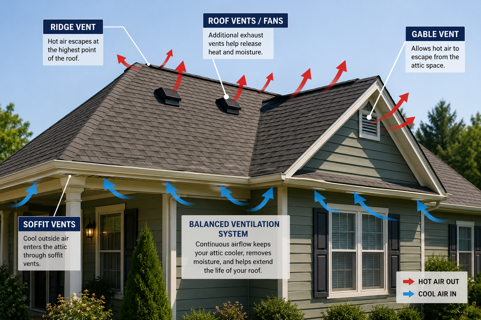 Why Roof &amp; Attic Ventilation Is Critical During High Heat &amp; Summer
