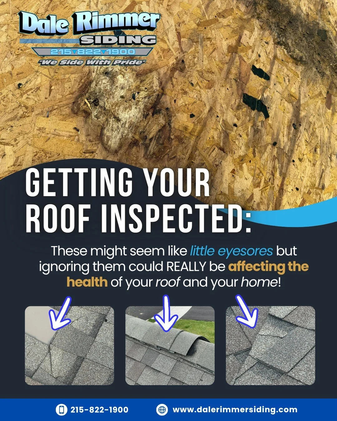 🏠 Your roof may be trying to tell you something. 🆘‼️

Granule loss, nail pops, lifted shingles, black streaks, and moss growth can all be early warning signs that your roof's protective system is beginning to fail. Catching these issues early can h