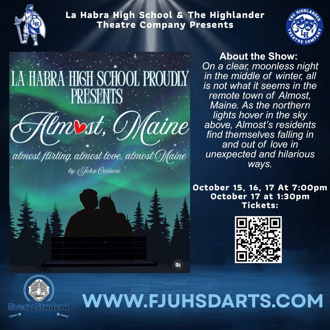 The day is finally here! Wishing all of the incredible cast and crew of The Highlander Theatre CompanyALMOST, MAINE. Break legs as you bring this magical to life.

🎟️ Don't miss out on opening weekend&mdash;grab your tickets at the link in our bio! 