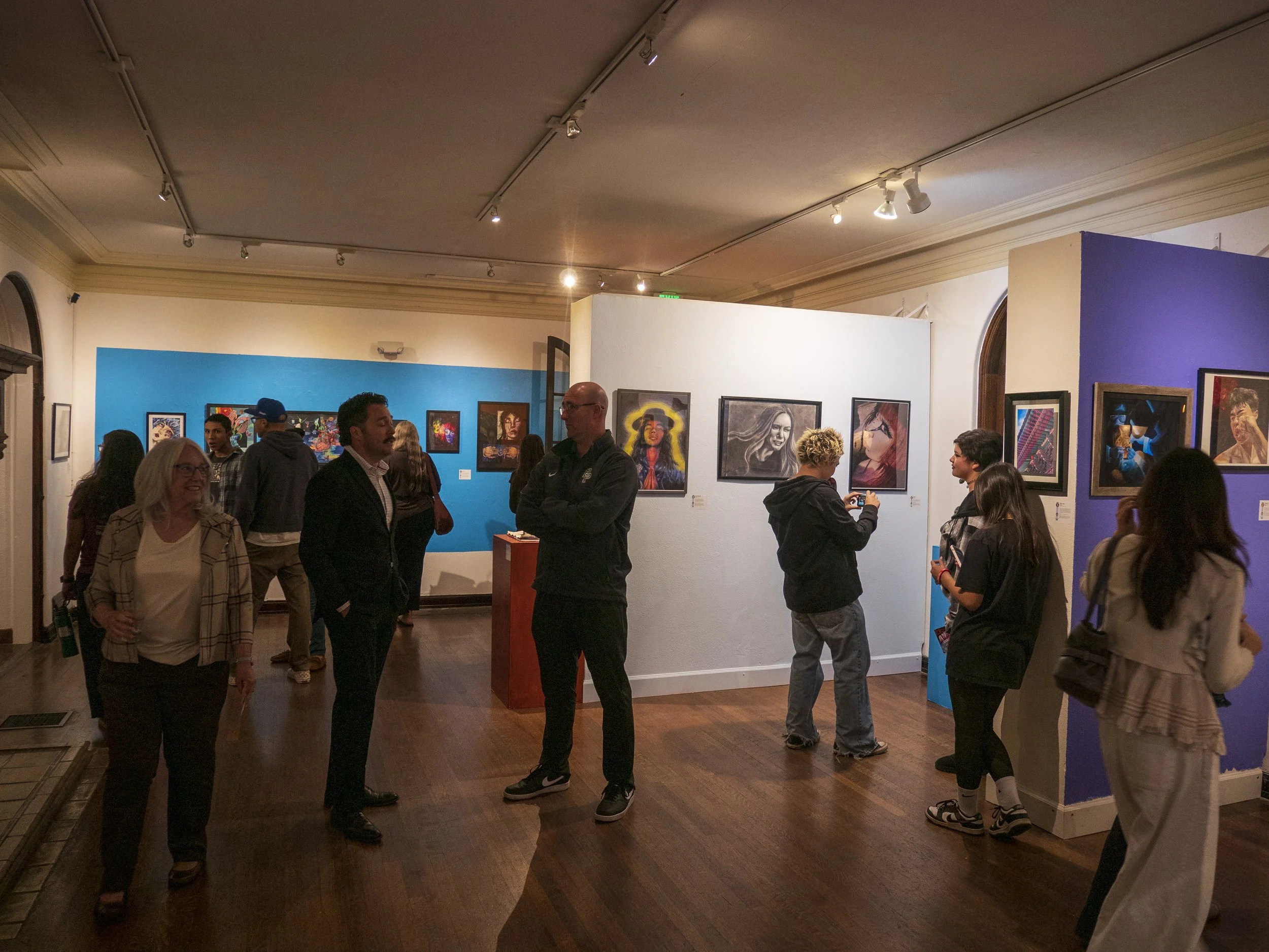 Opening Reception for Fullerton Joint Union High School District Student Art Show inside Muckenthaler Cultural Center Main Gallery.jpg