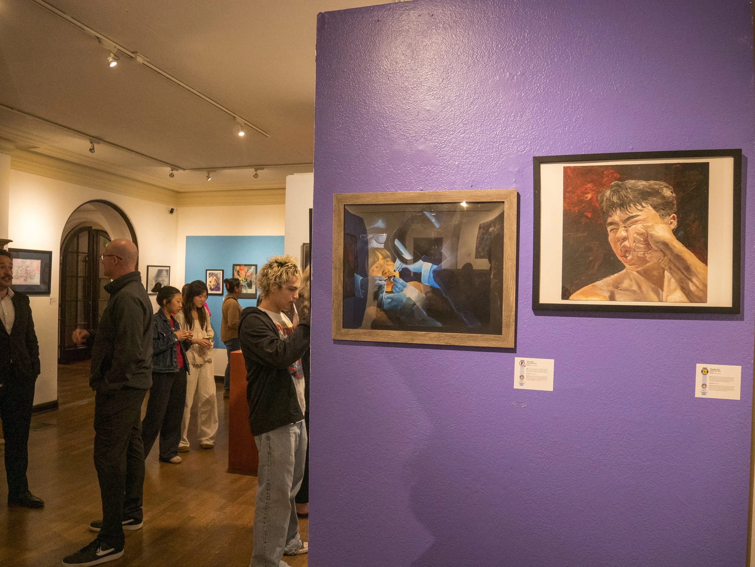 In the Gallery during opening reception for Fullerton Joint Union High School District Student Art Show.jpg