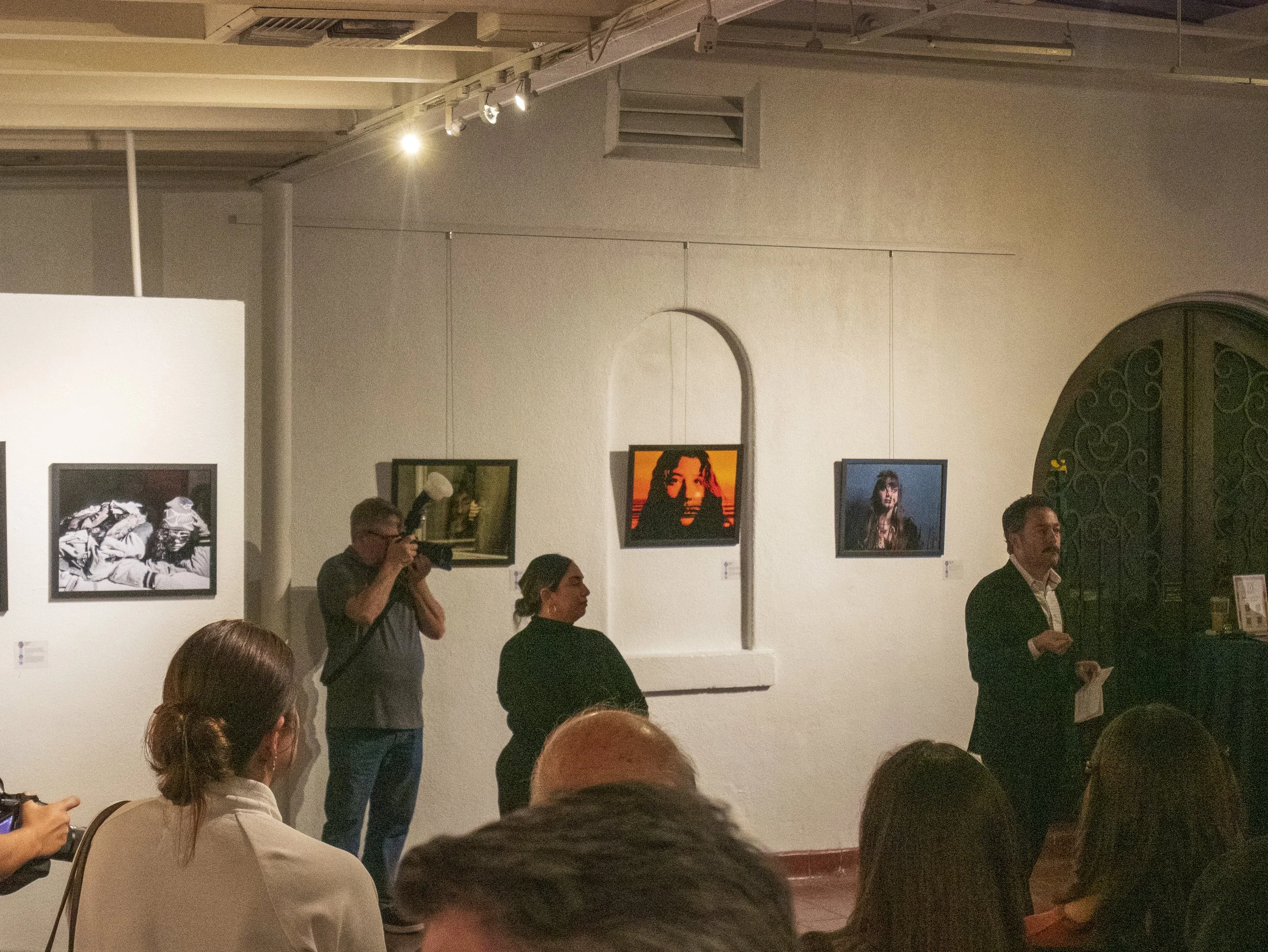 Gallery talk at Fullerton Joint Union High School District Student Art Show opening reception inside the Muck_s Main Gallery_3.jpg