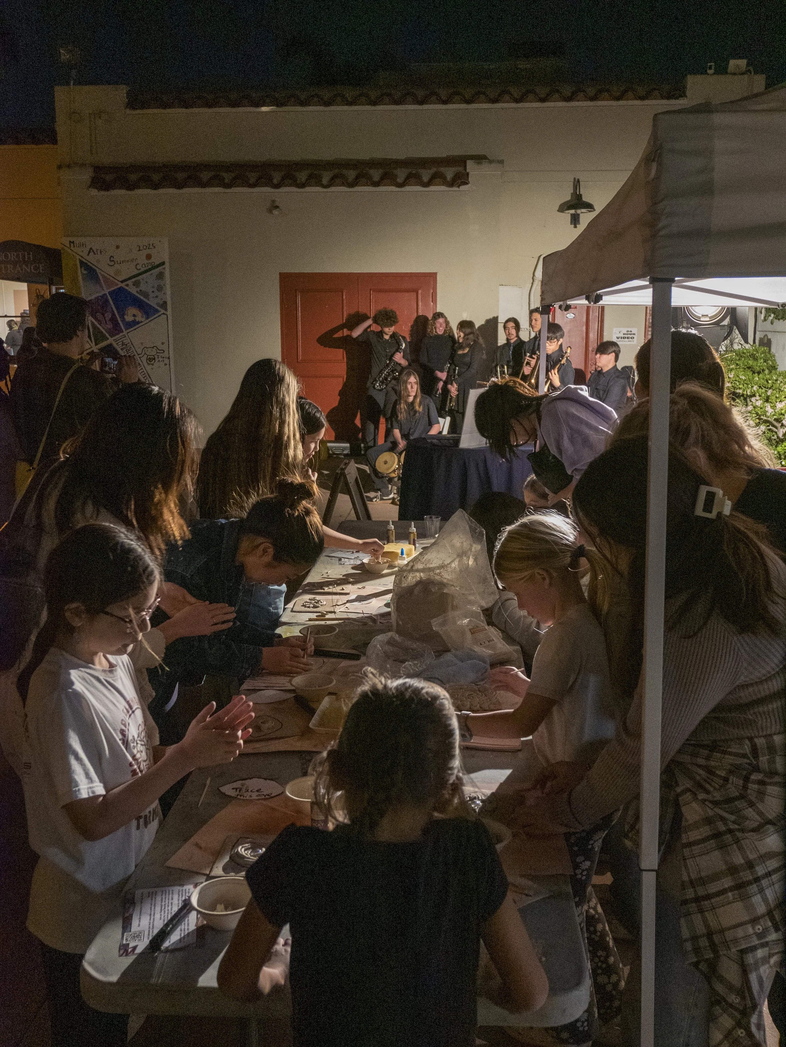 Outside part of opening reception for Fullerton Joint Union High School District Student Art Show.jpg