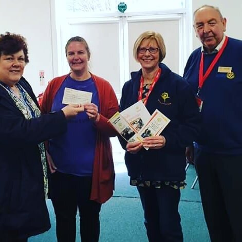 Thanks to students at #GableHall school in Stanford le hope for raising &pound;130 for #GrapevineEssex at a cake sale. Vanessa and Jane were delighted to pick the cheque up yesterday.