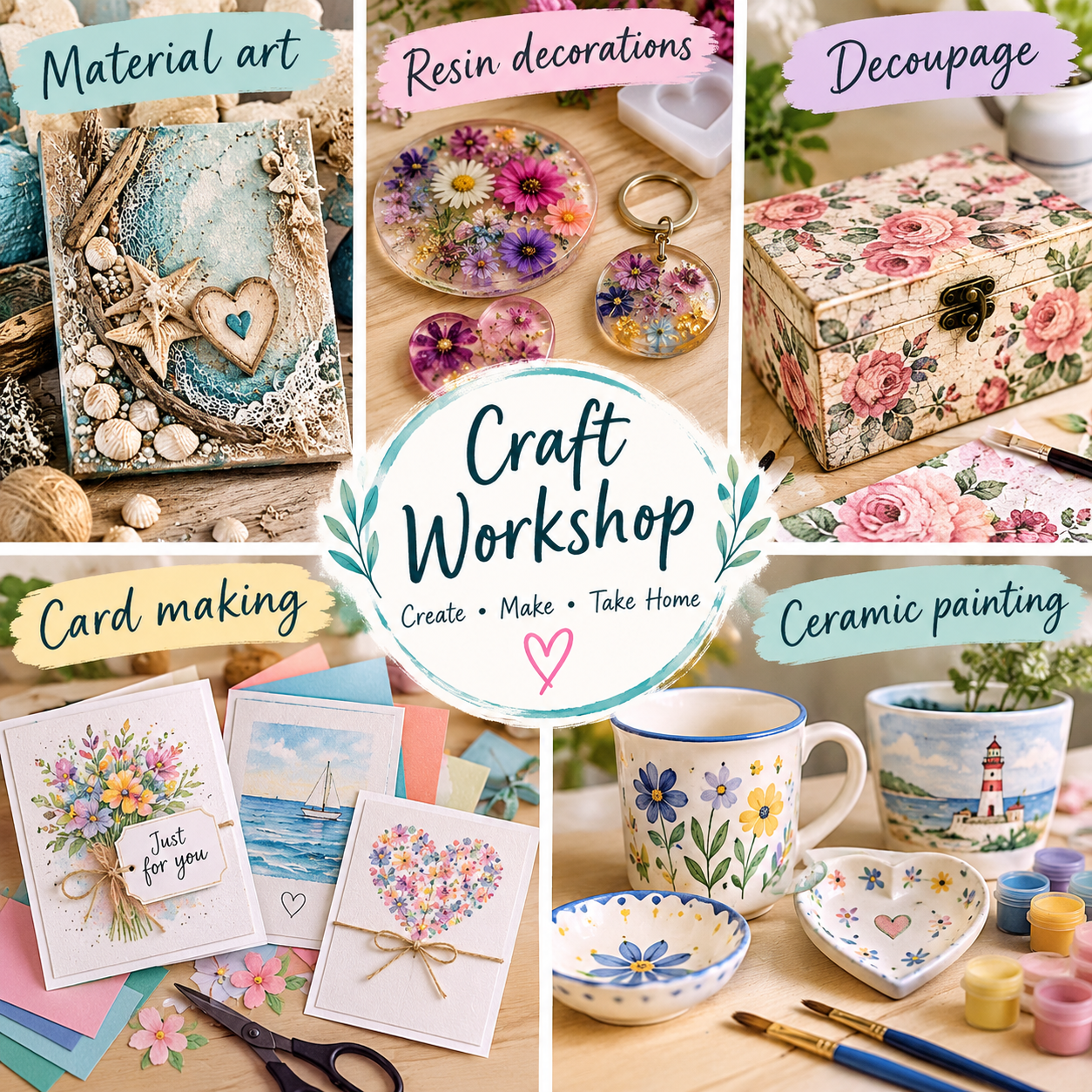 Craft Workshop at Artisan Alley with pub lunch