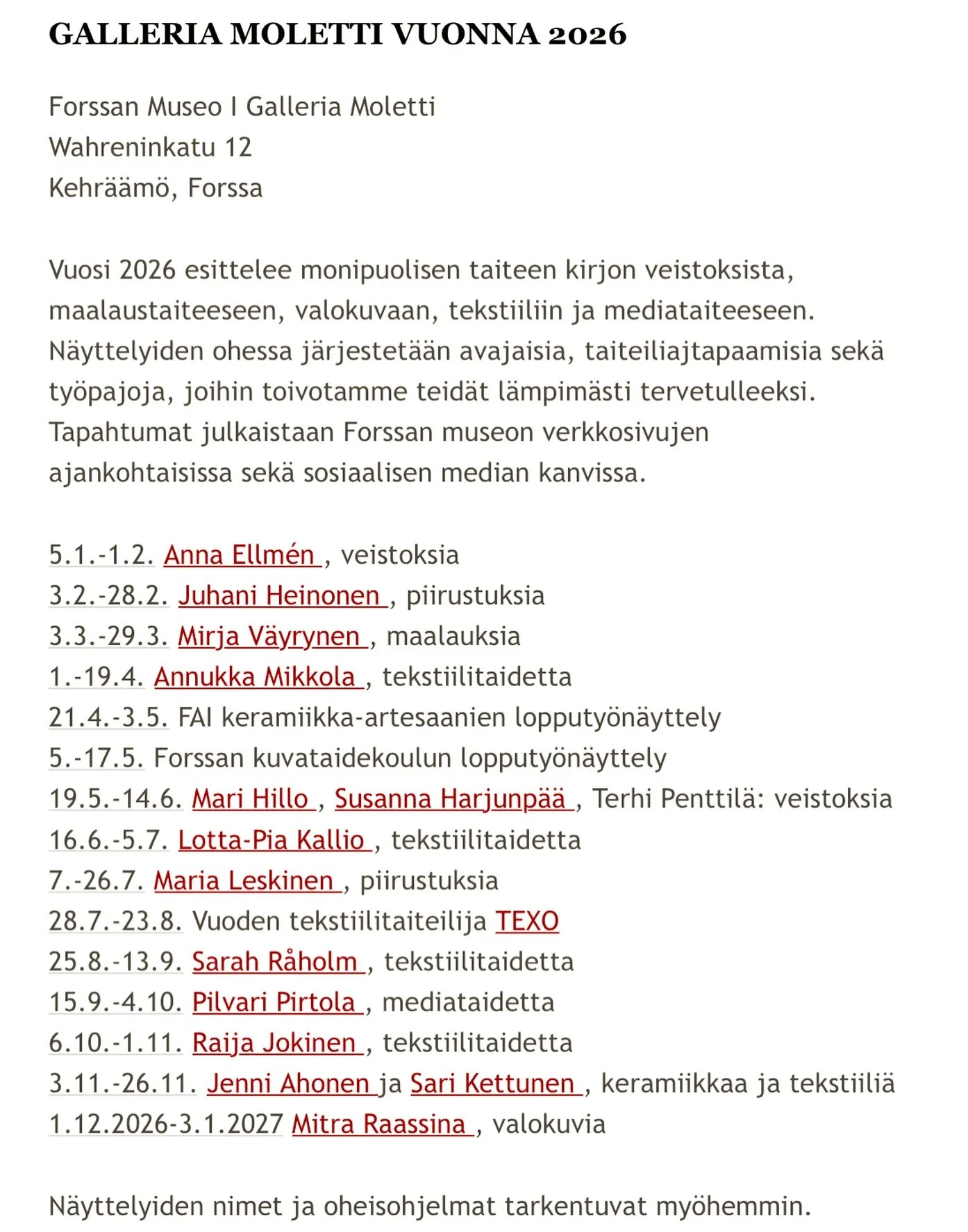 wool x textile 75/100

Wild x Witchy coming up in Galleria Moletti @forssanmuseo 25.8-13.9.2026✨✨✨ Happy as a clam for this wonderful opportunity❤️

#galleriamoletti #forssanmuseo #wildandwitchy #wildxwitchy #visitforssa